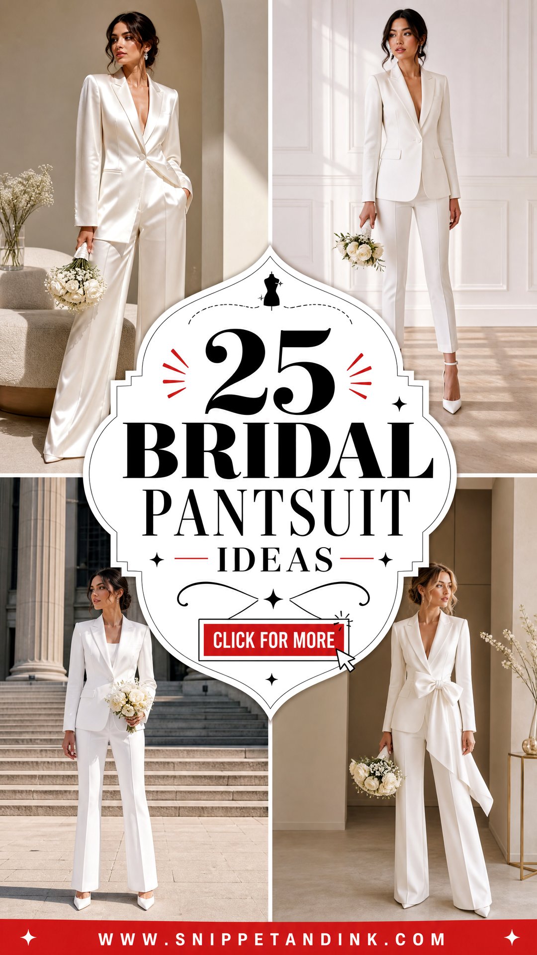 25 Bridal Pantsuit Ideas for a Bold Modern Wedding Look - 25 Bridal Pantsuit Ideas for a Bold, Modern Wedding Look