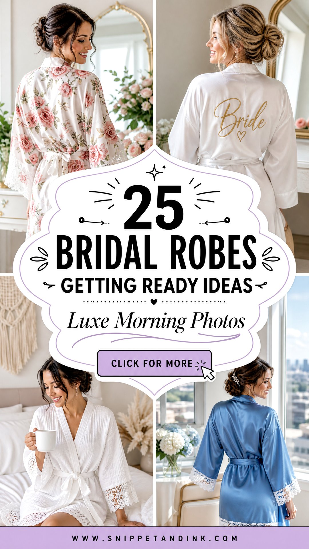 25 Bridal Robes Getting Ready Ideas for Luxe Morning Photos - 25 Bridal Robes Getting Ready Ideas for Luxe Morning Photos