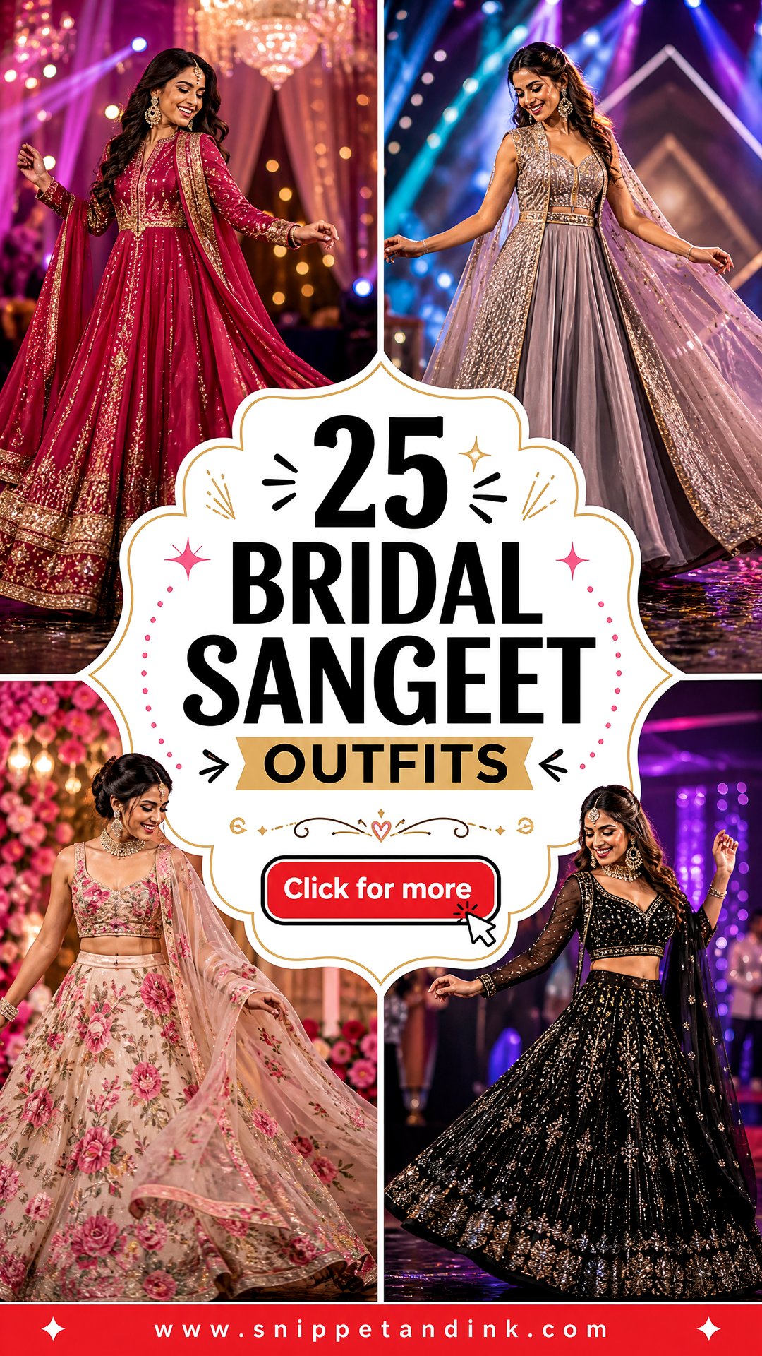 25 Bridal Sangeet Outfits for a Show-Stopping Celebration - 25 Bridal Sangeet Outfits for a Show-Stopping Celebration