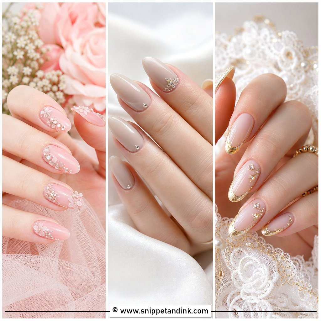 25 Bridal Wedding Nails for Bride Chic Looks to Love