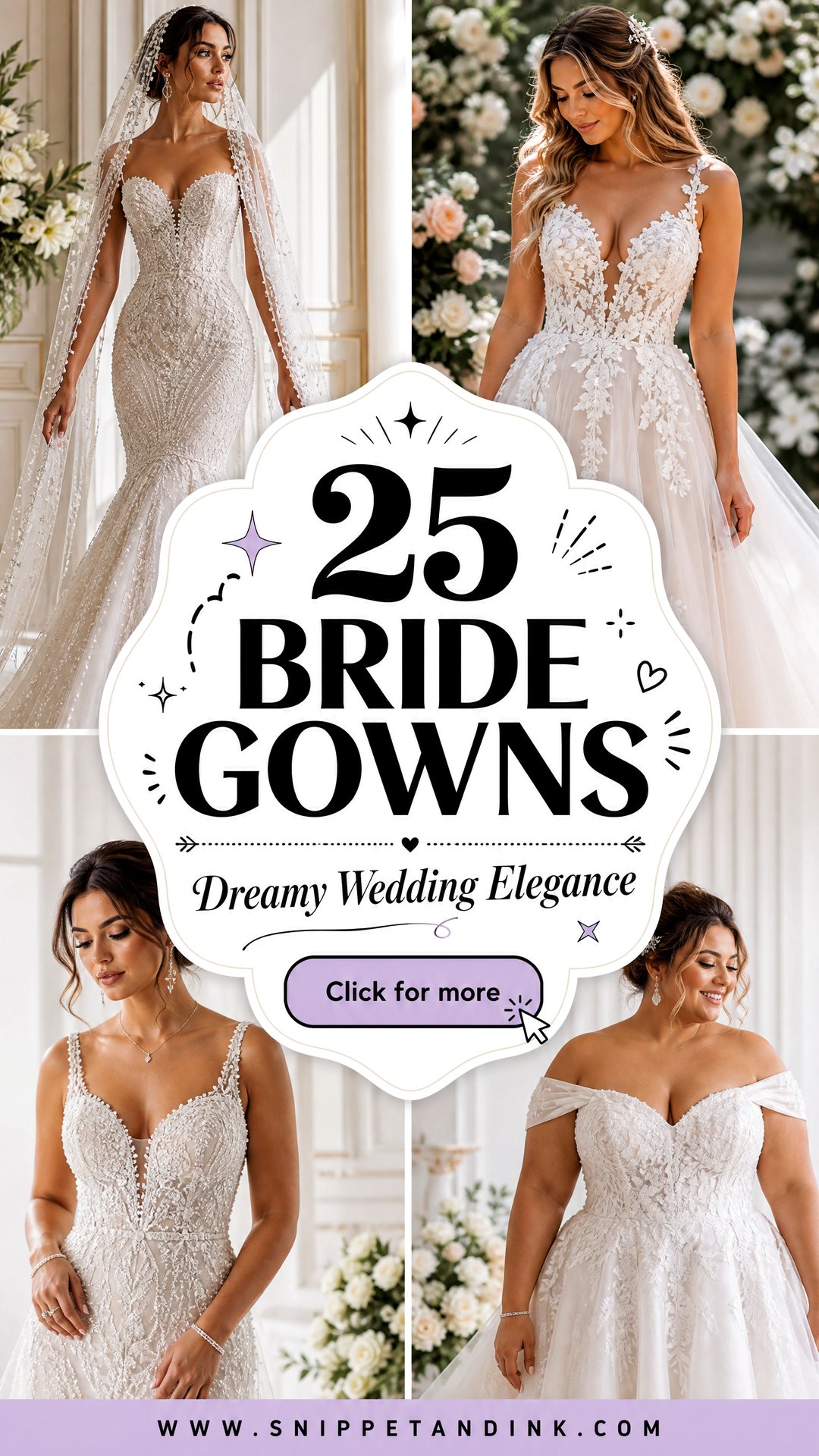 25 Bride Gowns for a Dreamy Timeless Wedding Look Today - 25 Bride Gowns for a Dreamy, Timeless Wedding Look Today