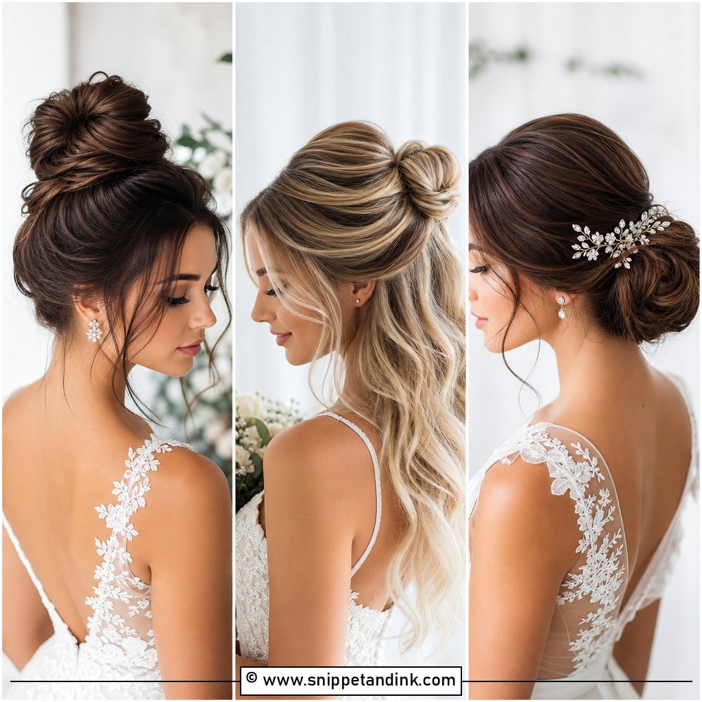 25 Bride Hair Bun Ideas for a Classic Wedding Look
