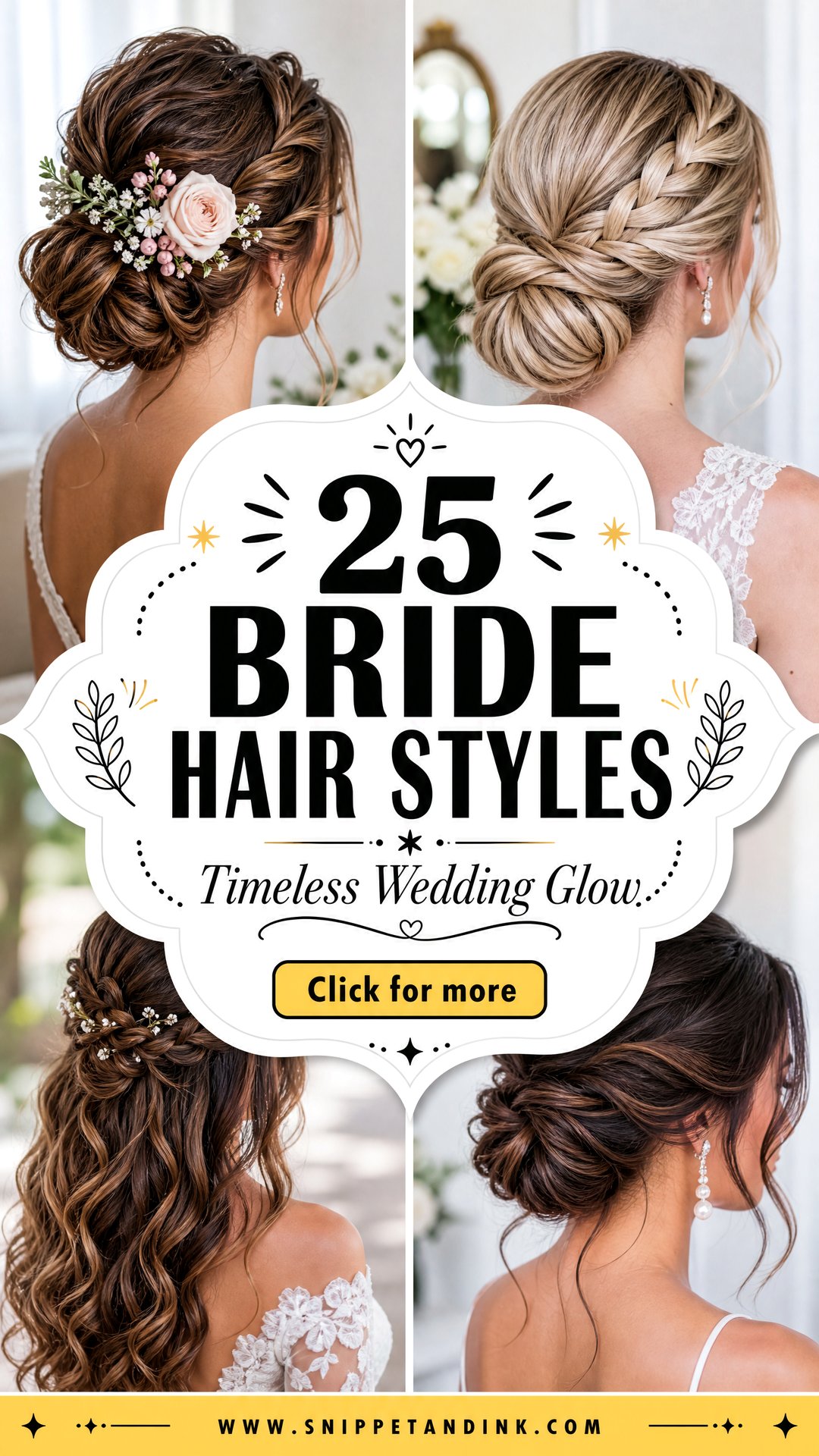 25 Bride Hair Styles for a Timeless Wedding-Day Glow - 25 Bride Hair Styles for a Timeless Wedding-Day Glow