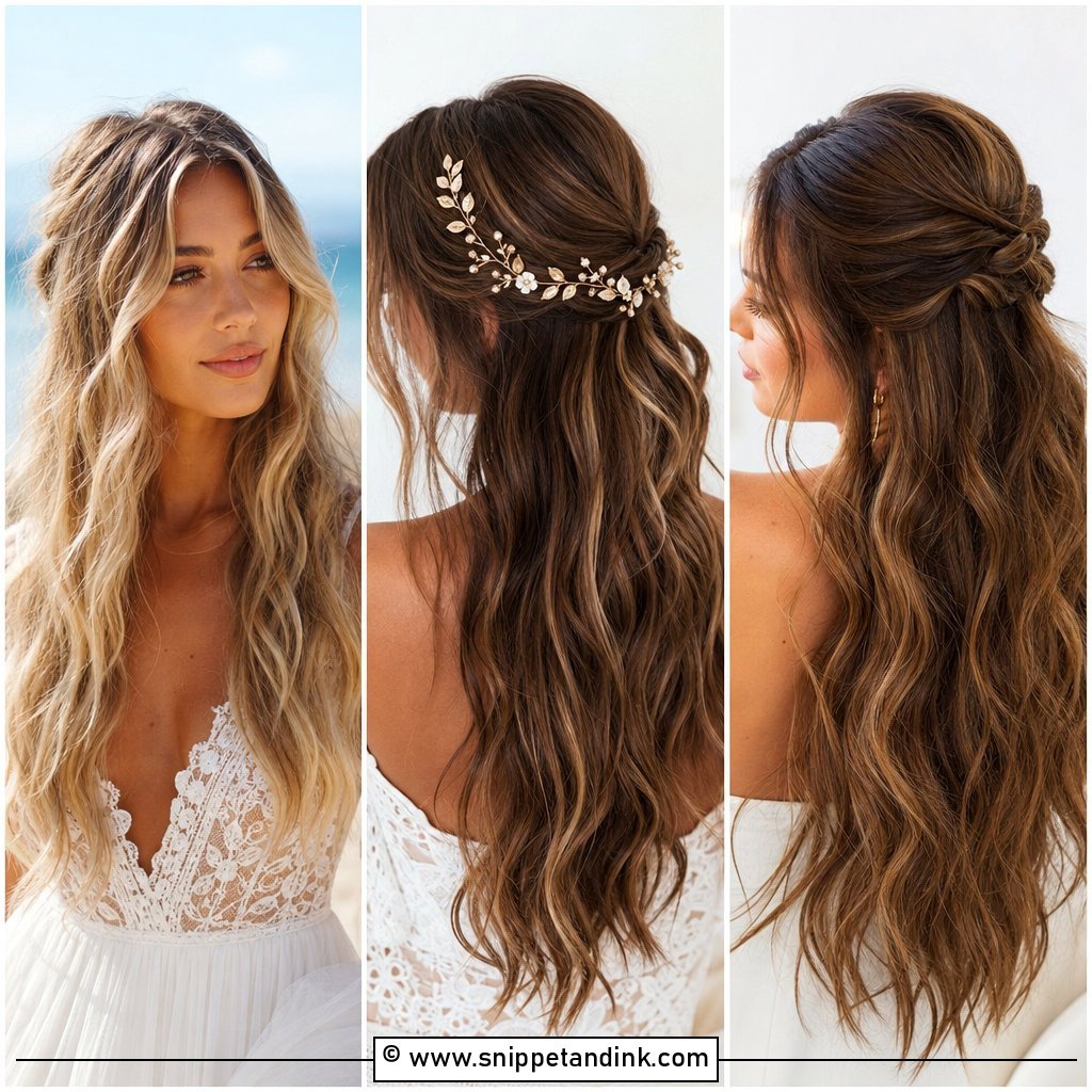 25 Bride Hairstyles Down for Romantic Aisle-Ready Hair