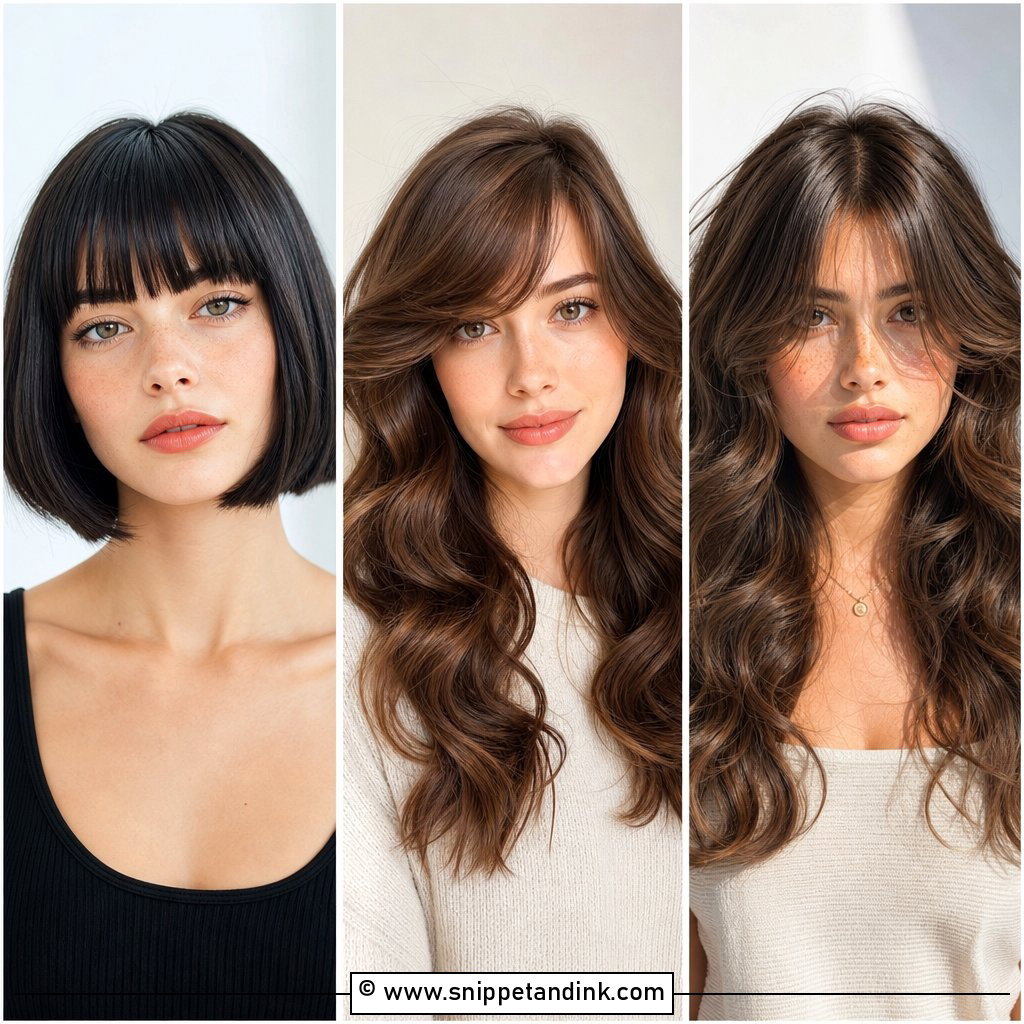 25 Bride Hairstyles with Bangs for a Soft Romantic Look