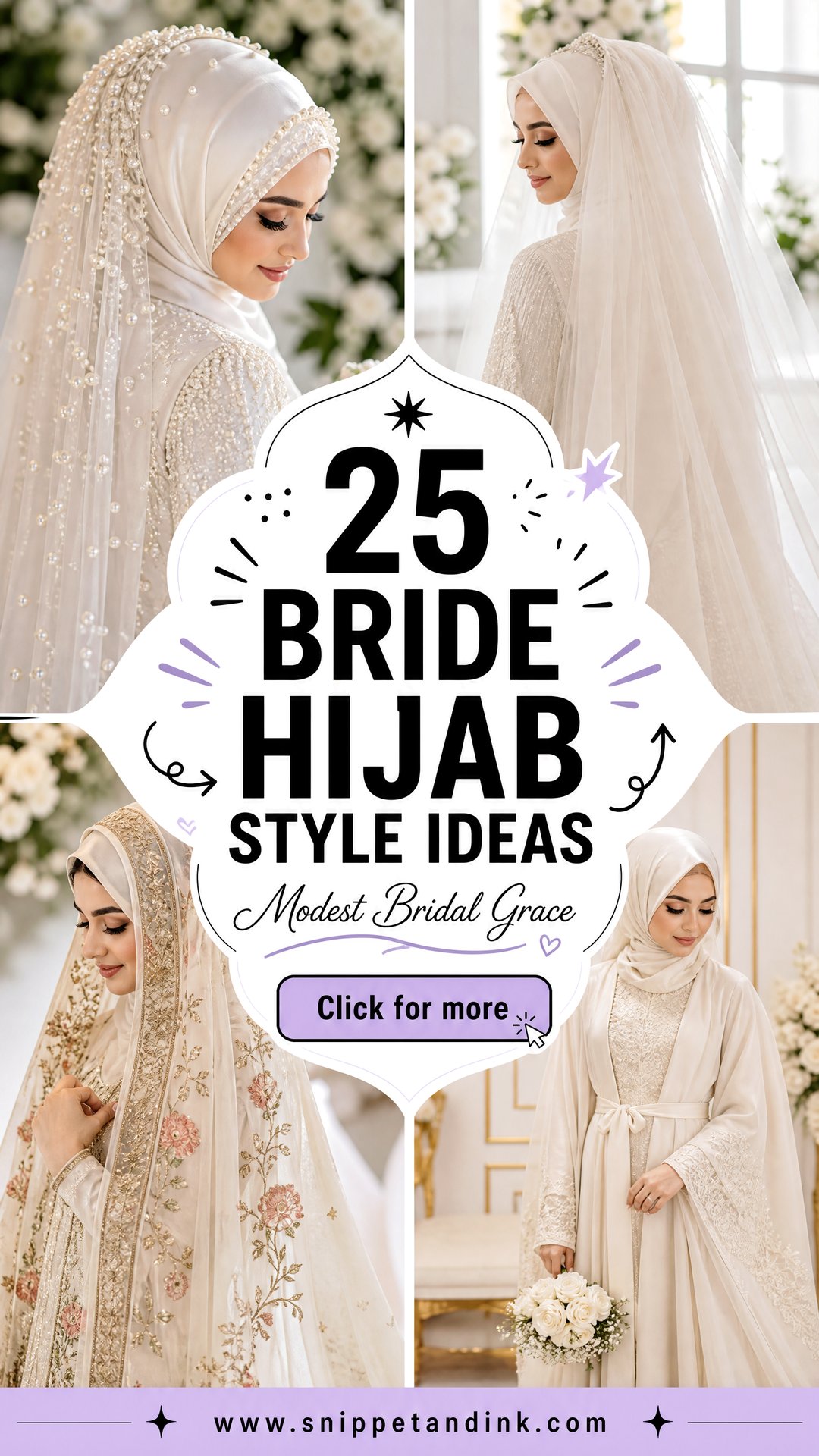 25 Bride Hijab Style Ideas for an Elegant Modest Look - 25 Bride Hijab Style Ideas for an Elegant Modest Look