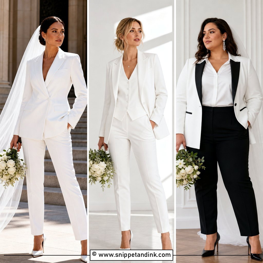 25 Bride Suit Ideas for a Chic Confident Aisle Look