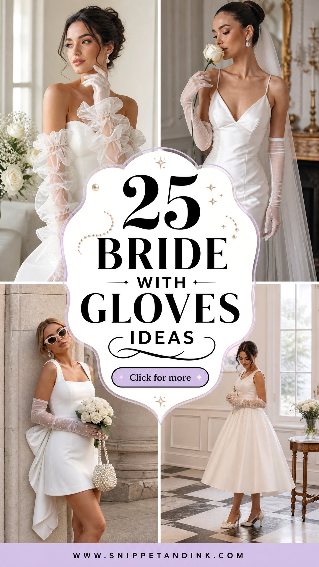 25 Bride with Gloves Ideas for an Elegant Vintage-Inspired Look - 25 Bride with Gloves Ideas for an Elegant, Vintage-Inspired Look