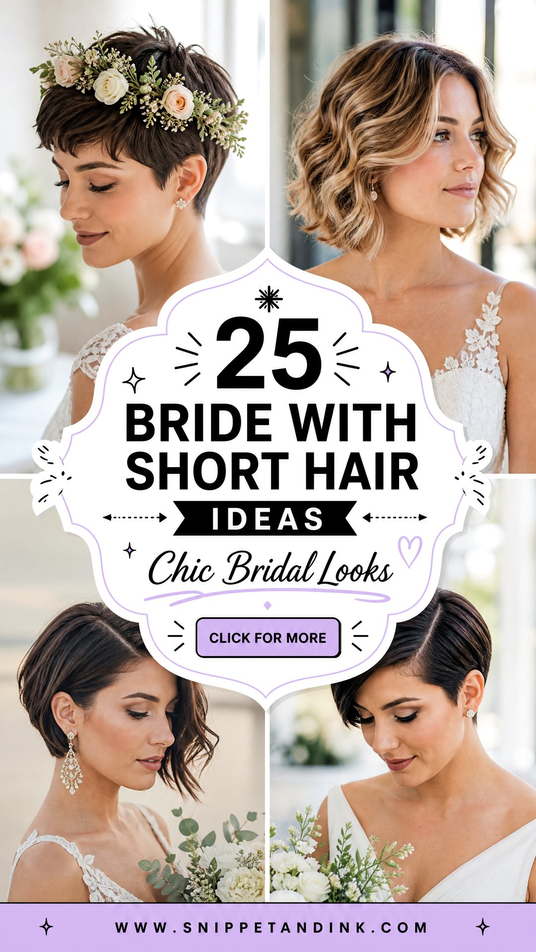 25 Bride with Short Hair Ideas for Chic Wedding Looks Now - 25 Bride with Short Hair Ideas for Chic Wedding Looks Now