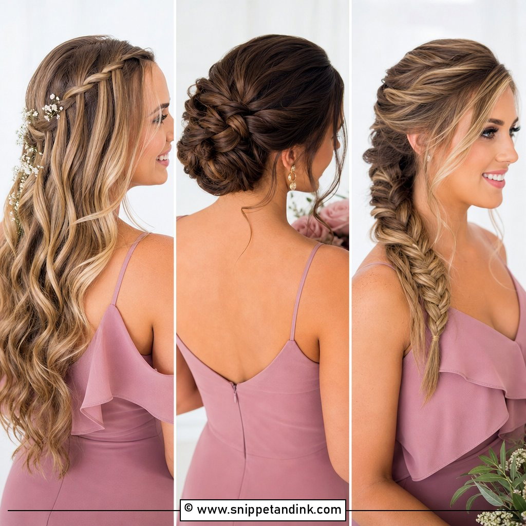 25 Bridesmaid Braid Hairstyles for Romantic Wedding Looks