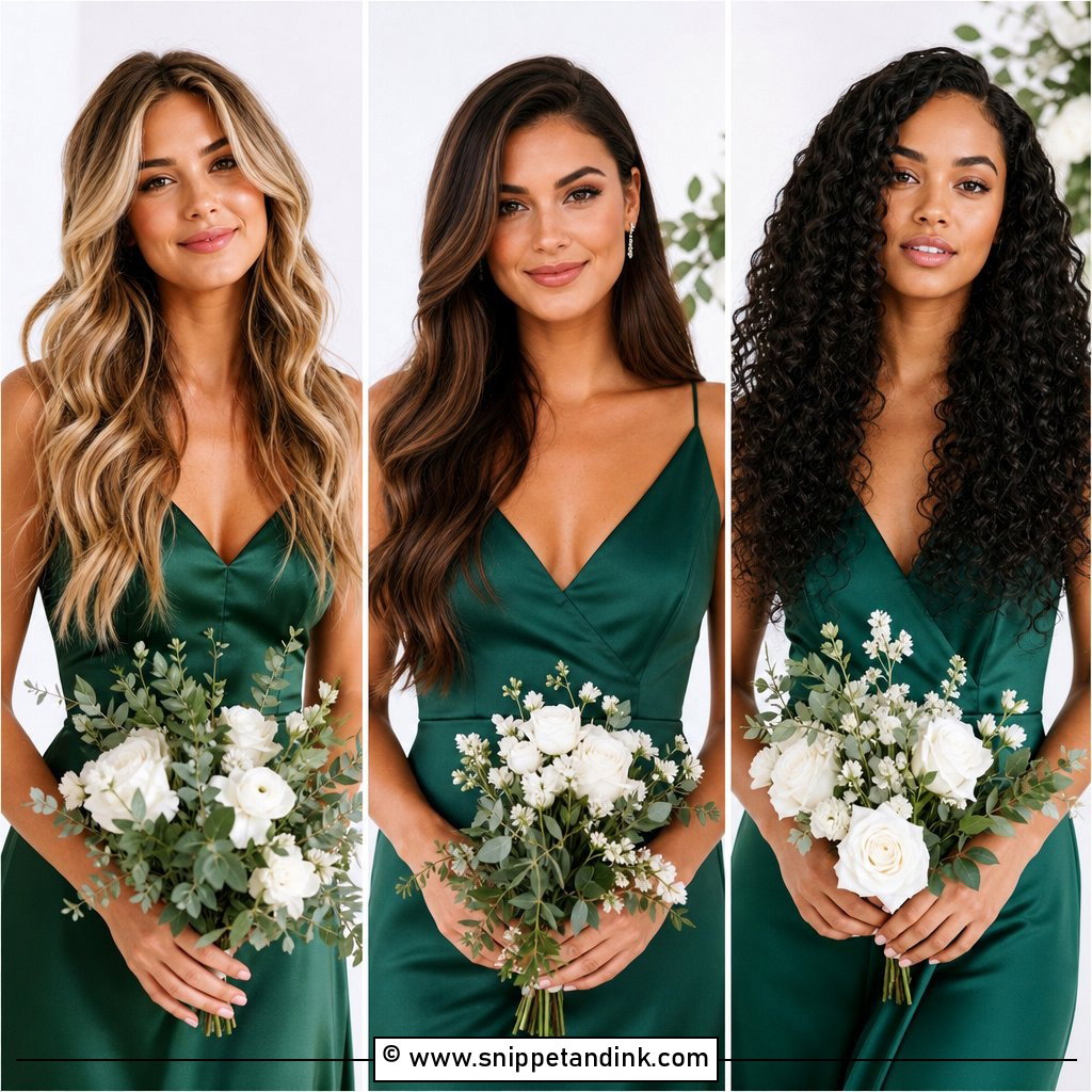 25 Bridesmaid Hair Down Long Ideas for Soft Romantic Looks