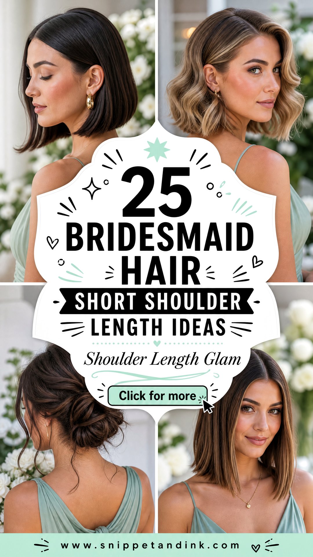 25 Bridesmaid Hair Short Shoulder Length Ideas to Try - 25 Bridesmaid Hair Short Shoulder Length Ideas to Try