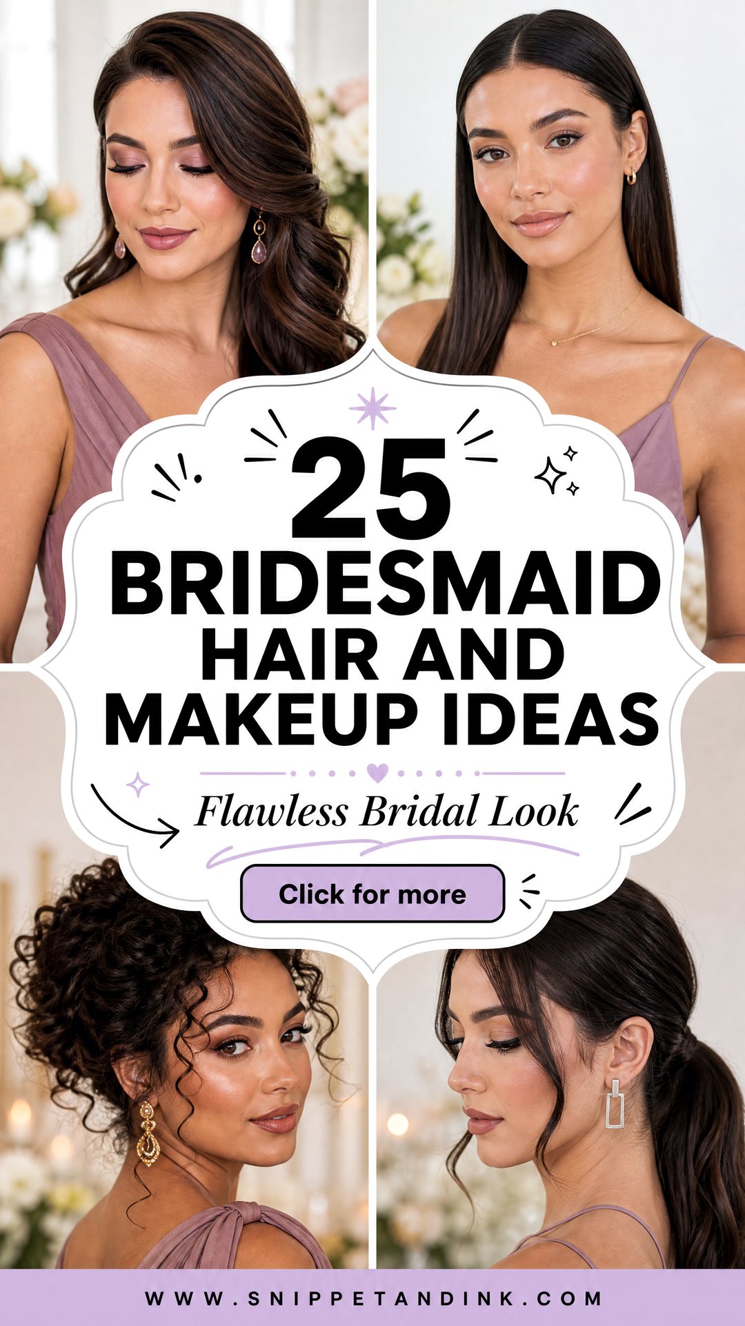 25 Bridesmaid Hair and Makeup Ideas for a Flawless Look - 25 Bridesmaid Hair and Makeup Ideas for a Flawless Look