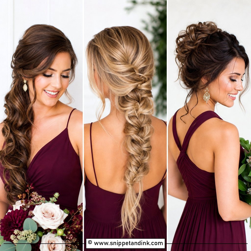 25 Bridesmaid Hairstyle Ideas for Beautiful Wedding Looks