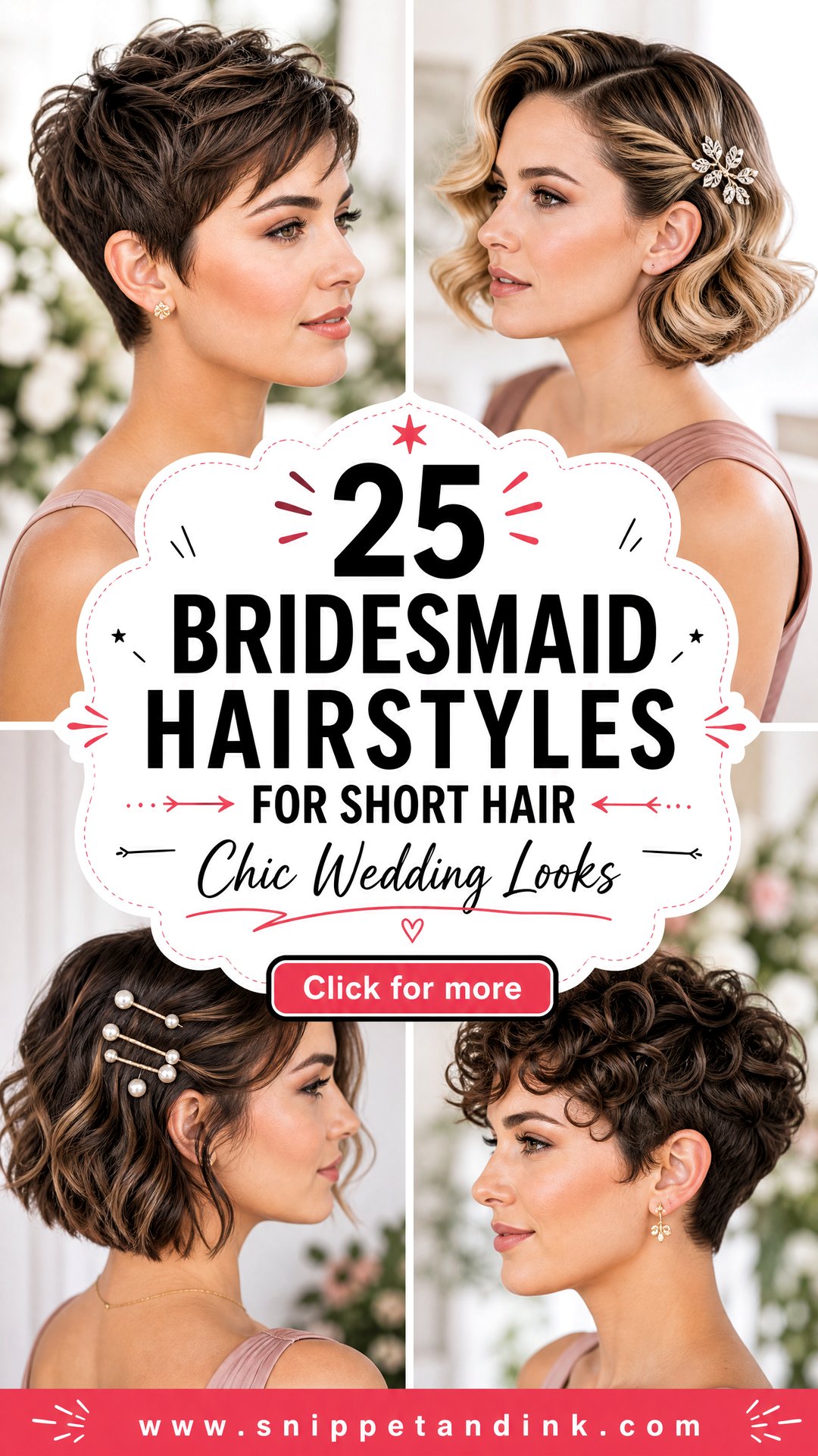 25 Bridesmaid Hairstyles for Short Hair Chic Wedding Looks - 25 Bridesmaid Hairstyles for Short Hair: Chic Wedding Looks