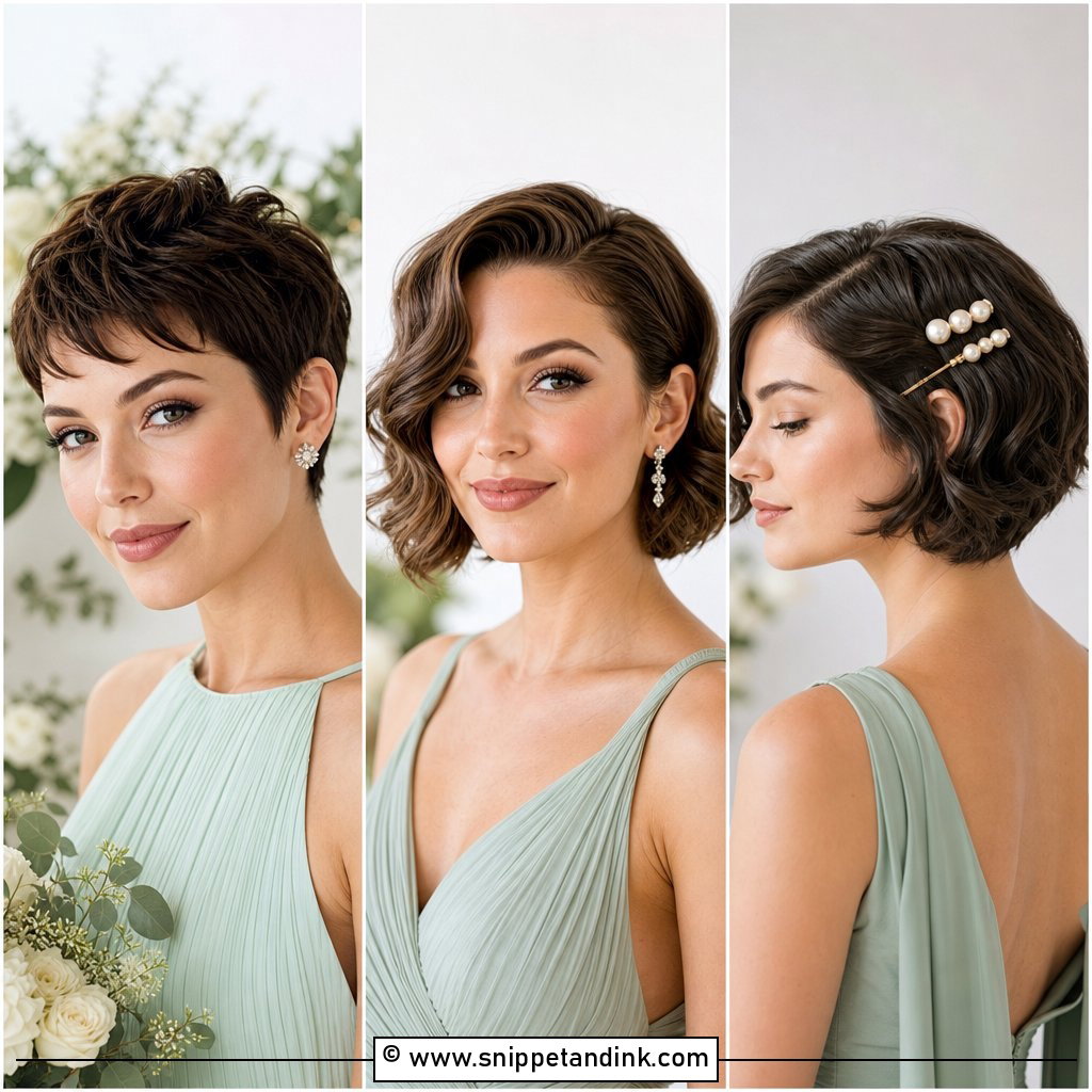 25 Bridesmaid Hairstyles for Short Hair Chic Wedding Looks