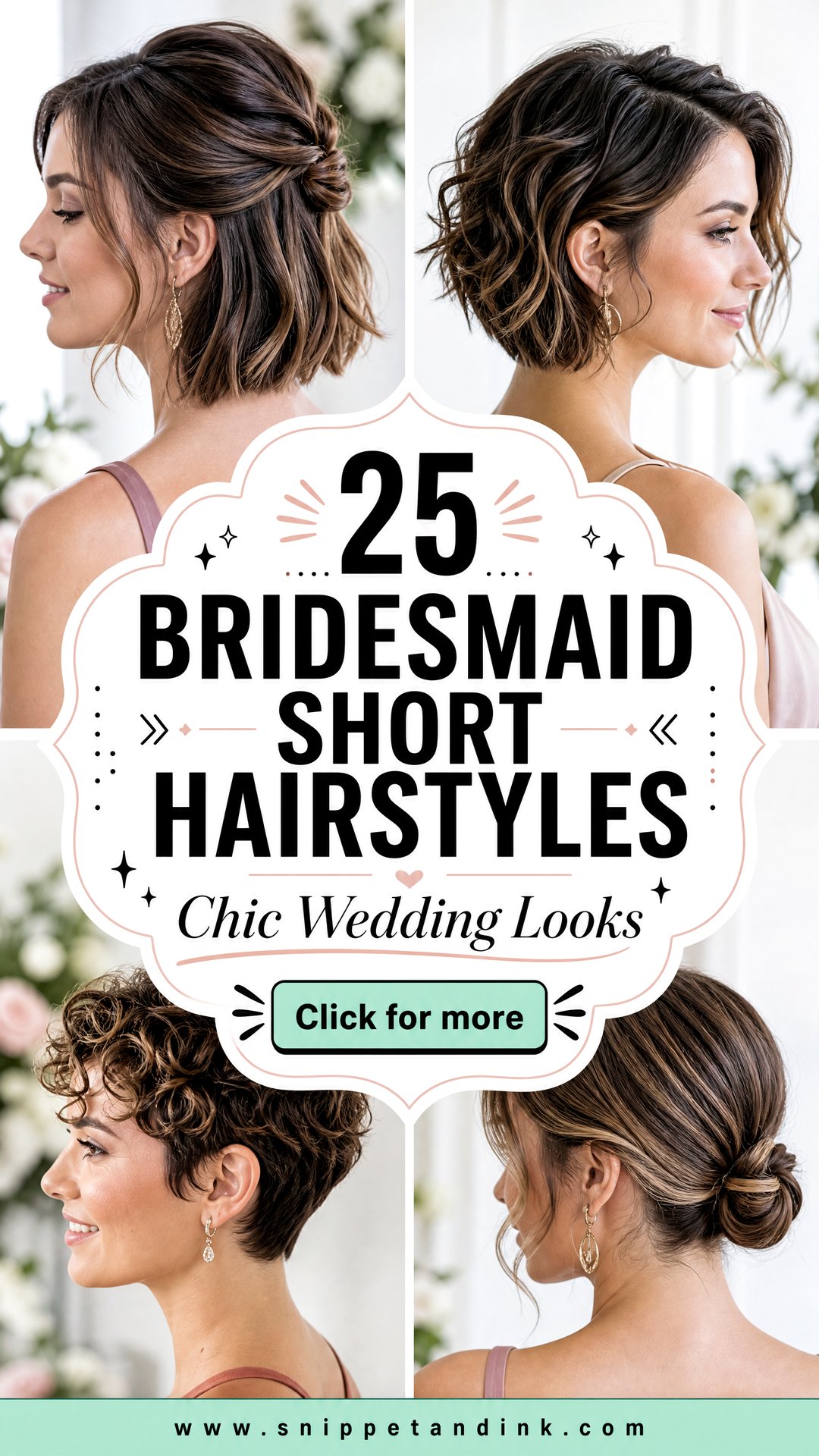 25 Bridesmaid Short Hairstyles Chic Wedding Looks - 25 Bridesmaid Short Hairstyles: Chic Wedding Looks