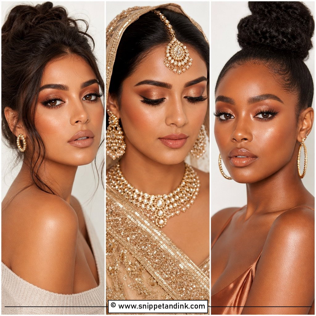 25 Bronze Wedding Makeup Ideas Glowing Bridal Beauty