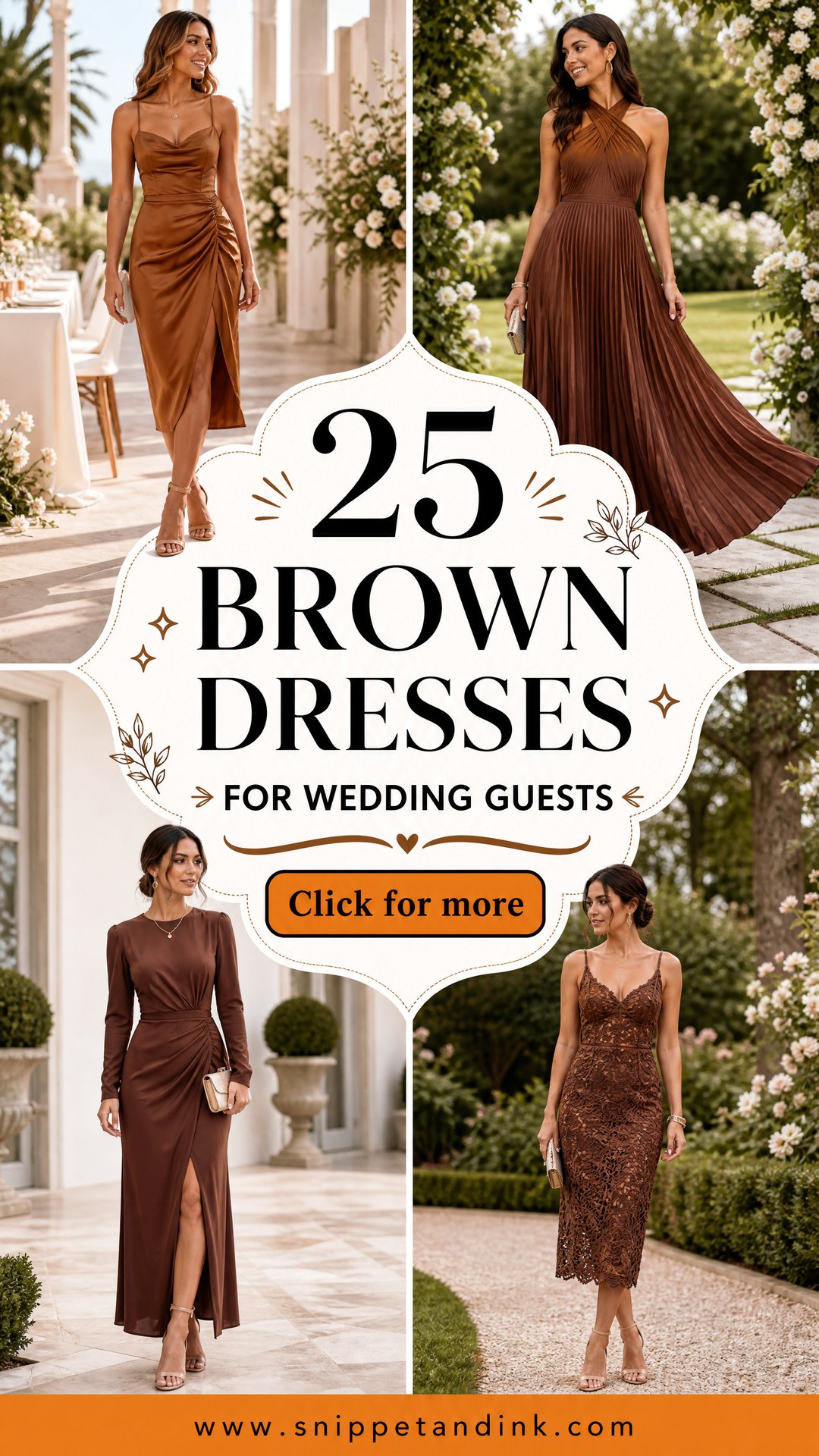 25 Brown Dresses for Wedding Guests Who Love Earthy Elegance - 25 Brown Dresses for Wedding Guests Who Love Earthy Elegance