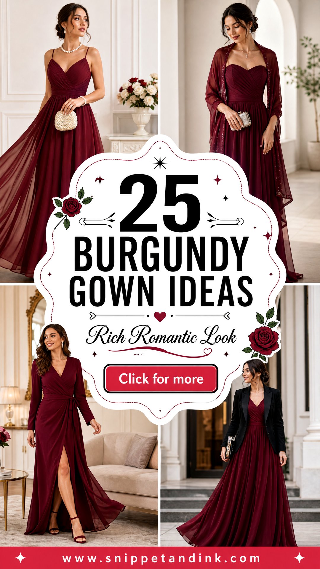 25 Burgundy Gown Ideas for a Rich Romantic Look This Season - 25 Burgundy Gown Ideas for a Rich, Romantic Look This Season