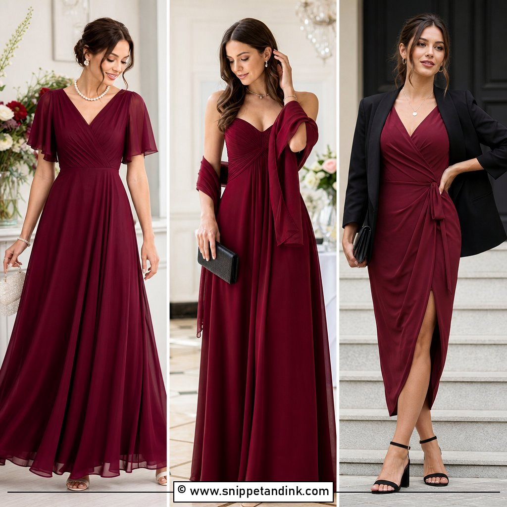 25 Burgundy Gown Ideas for a Rich Romantic Look This Season