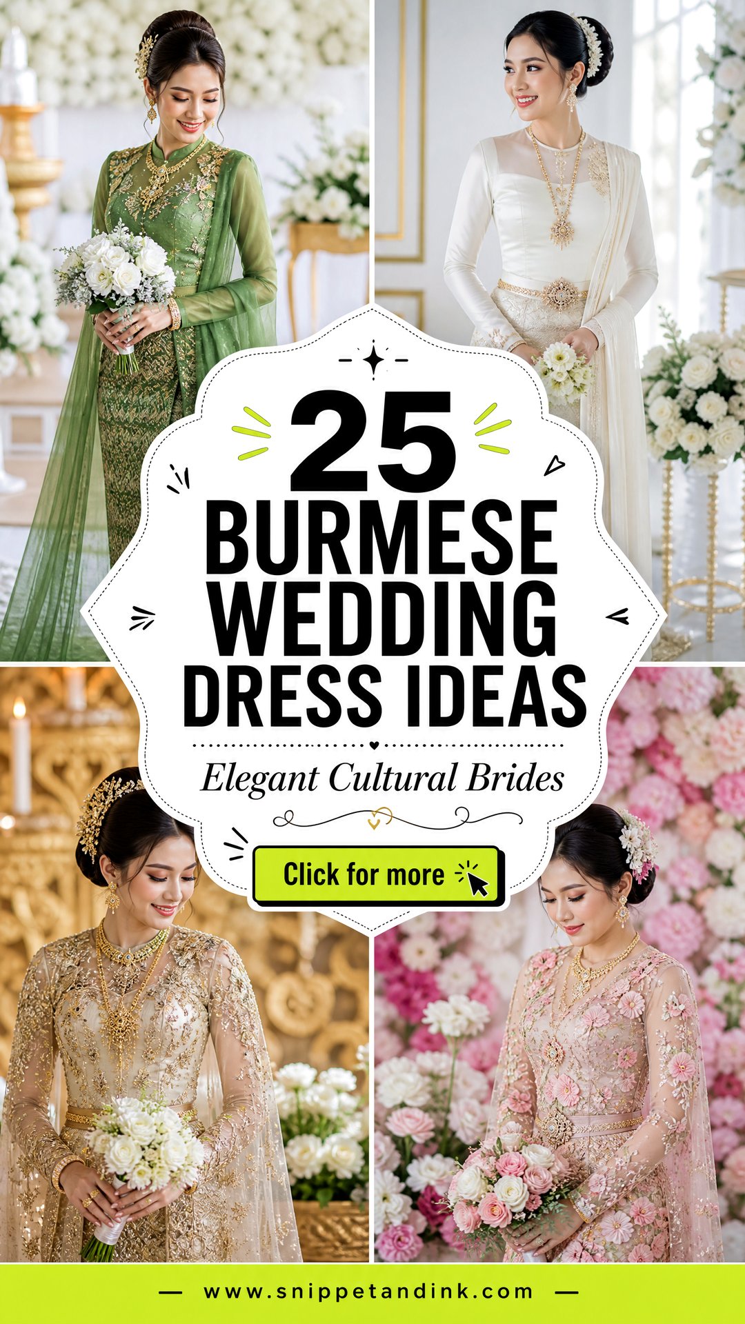 25 Burmese Wedding Dress Ideas for Elegant Cultural Brides - 25 Burmese Wedding Dress Ideas for Elegant Cultural Brides