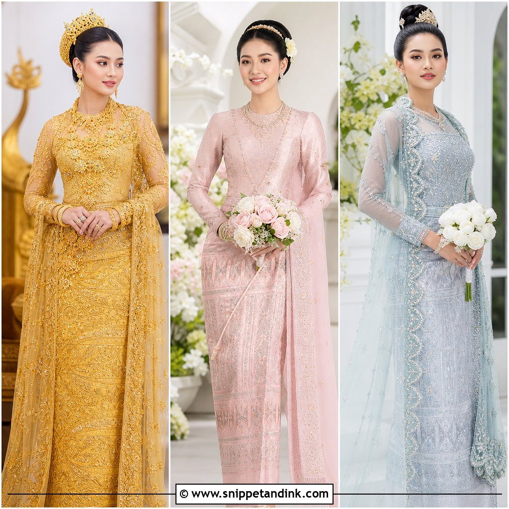 25 Burmese Wedding Dress Ideas