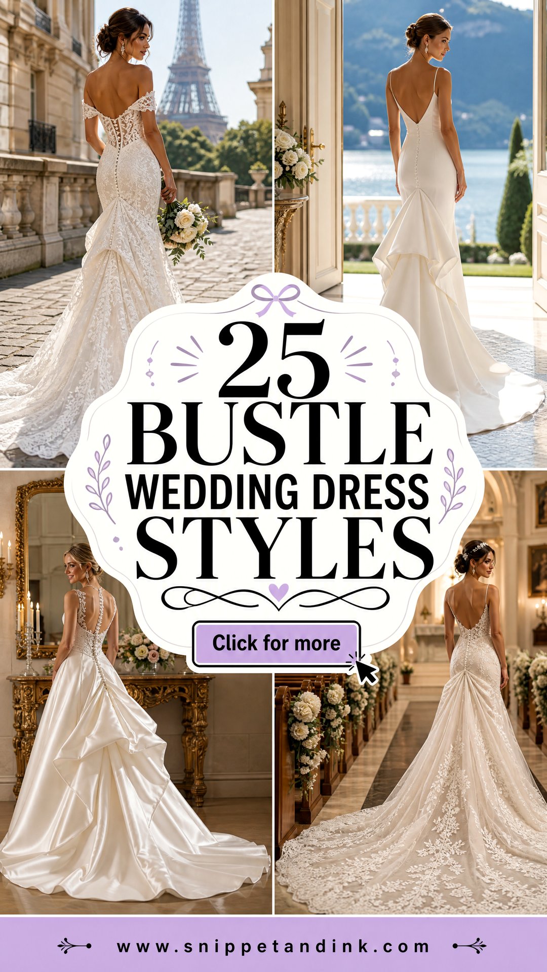25 Bustle Wedding Dress Styles for a Flawless Bridal Look - 25 Bustle Wedding Dress Styles for a Flawless Bridal Look