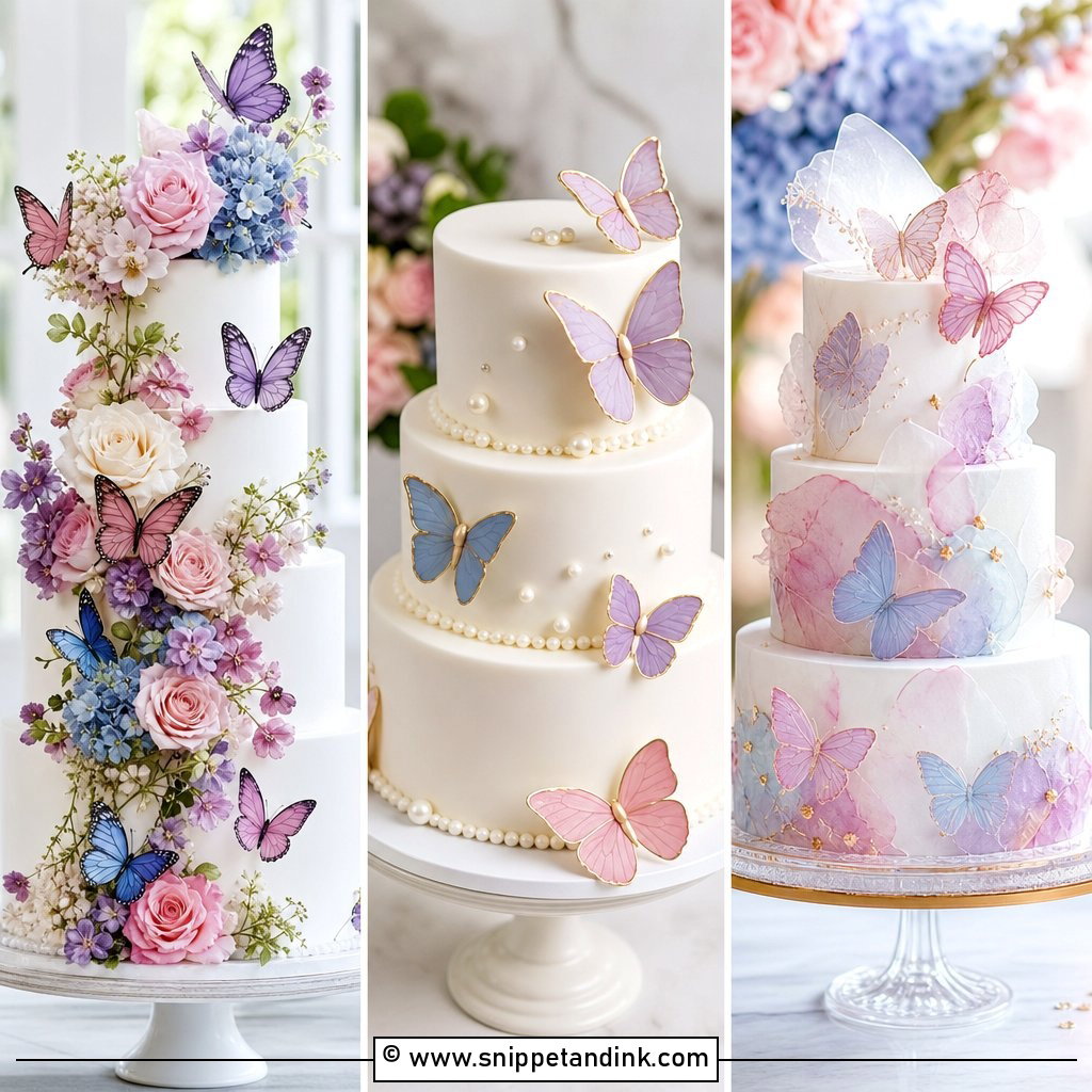 25 Butterfly Cake Design Ideas for Wedding Day Romance