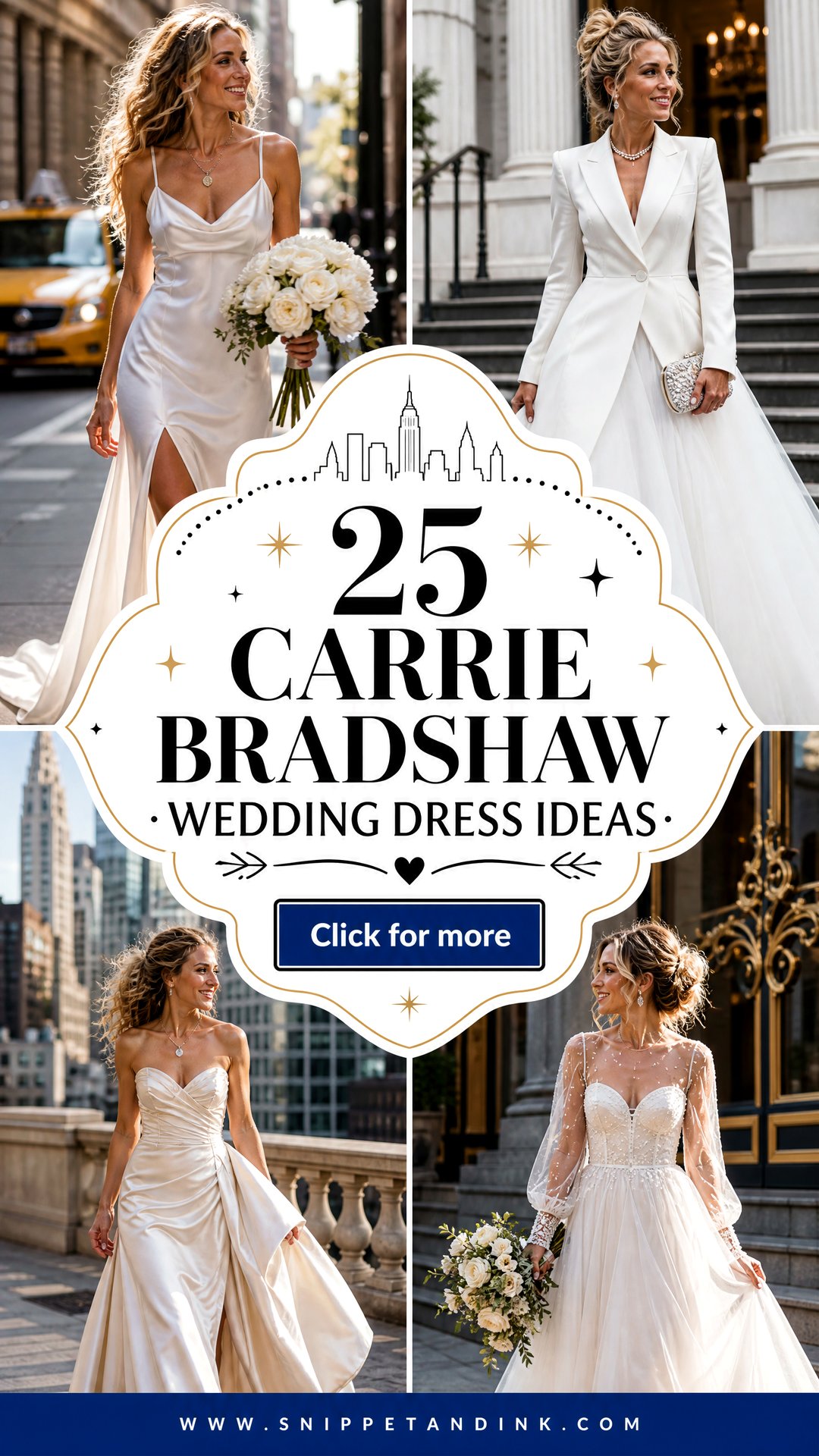 25 Carrie Bradshaw Wedding Dress Ideas for Iconic City Brides - 25 Carrie Bradshaw Wedding Dress Ideas for Iconic City Brides
