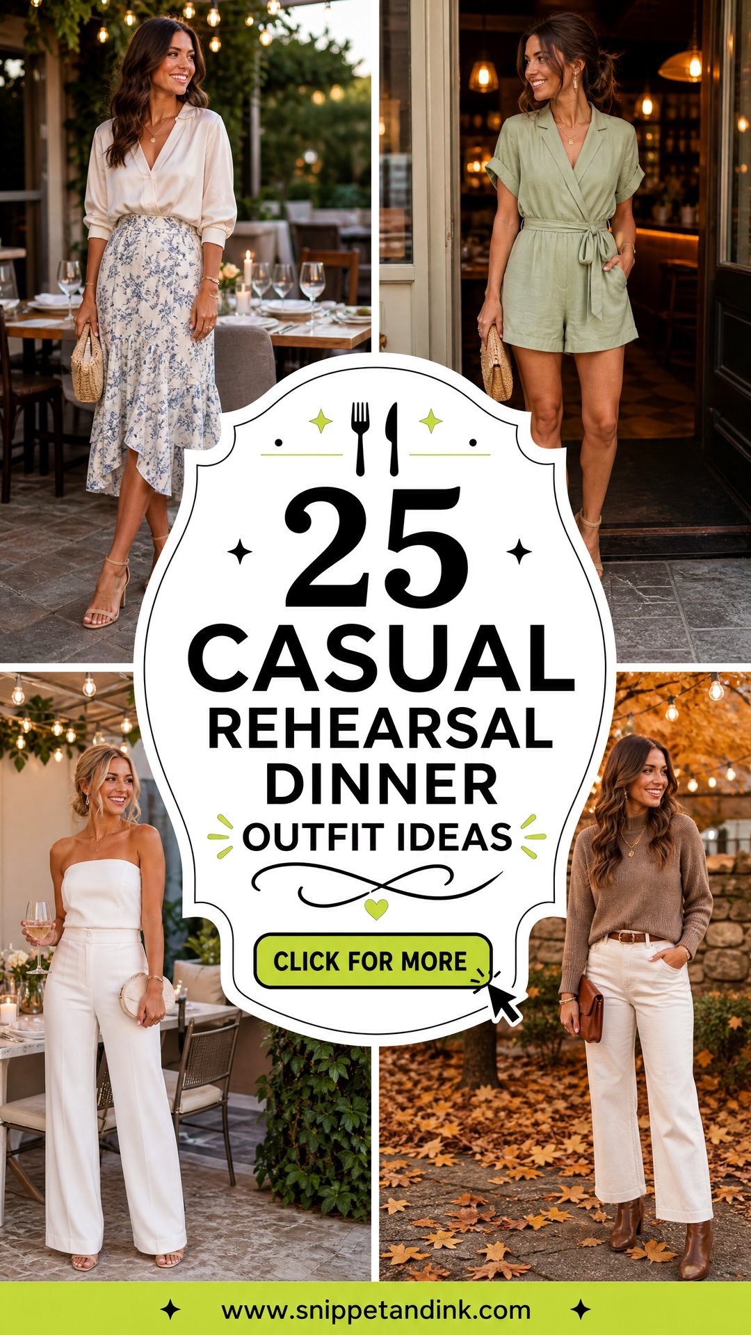 25 Casual Rehearsal Dinner Outfit Ideas for Every Wedding Style - 25 Casual Rehearsal Dinner Outfit Ideas for Every Wedding Style