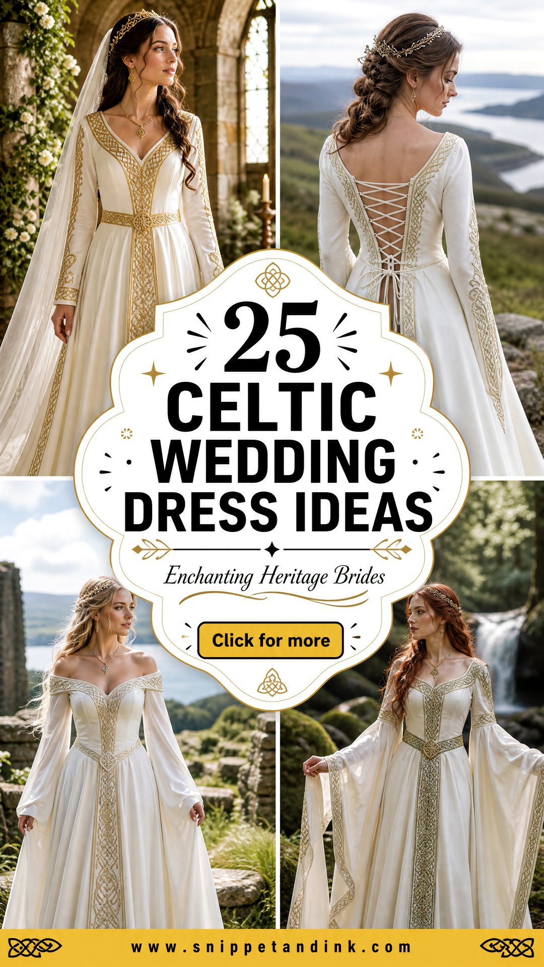 25 Celtic Wedding Dress Ideas for Enchanting Heritage Brides - 25 Celtic Wedding Dress Ideas for Enchanting Heritage Brides
