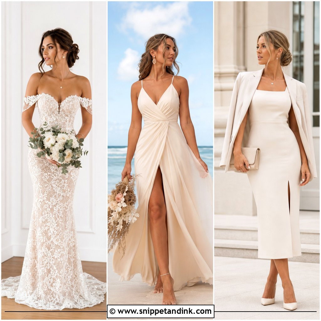 25 Champagne Beige Wedding Dress Ideas for Warm, Romantic Style