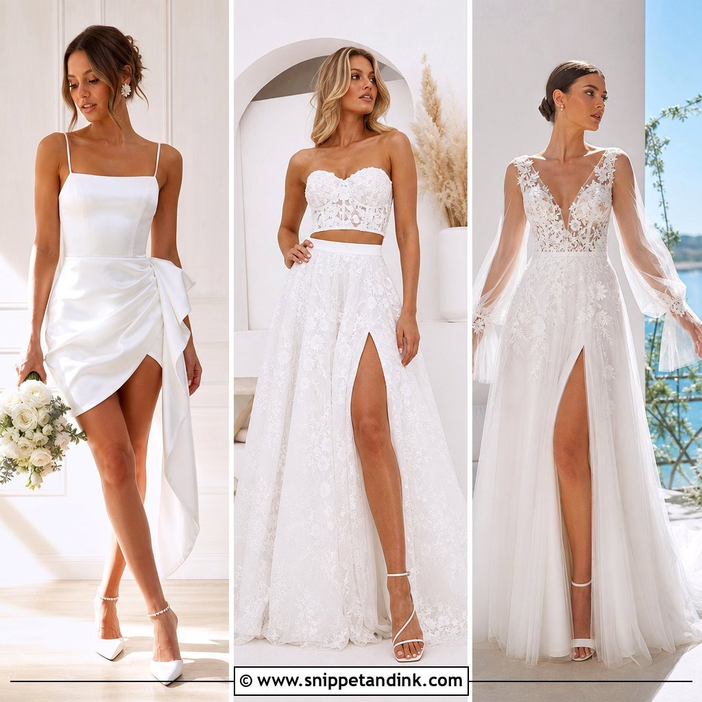 25 Changing Dresses for Brides: Stylish Reception Looks