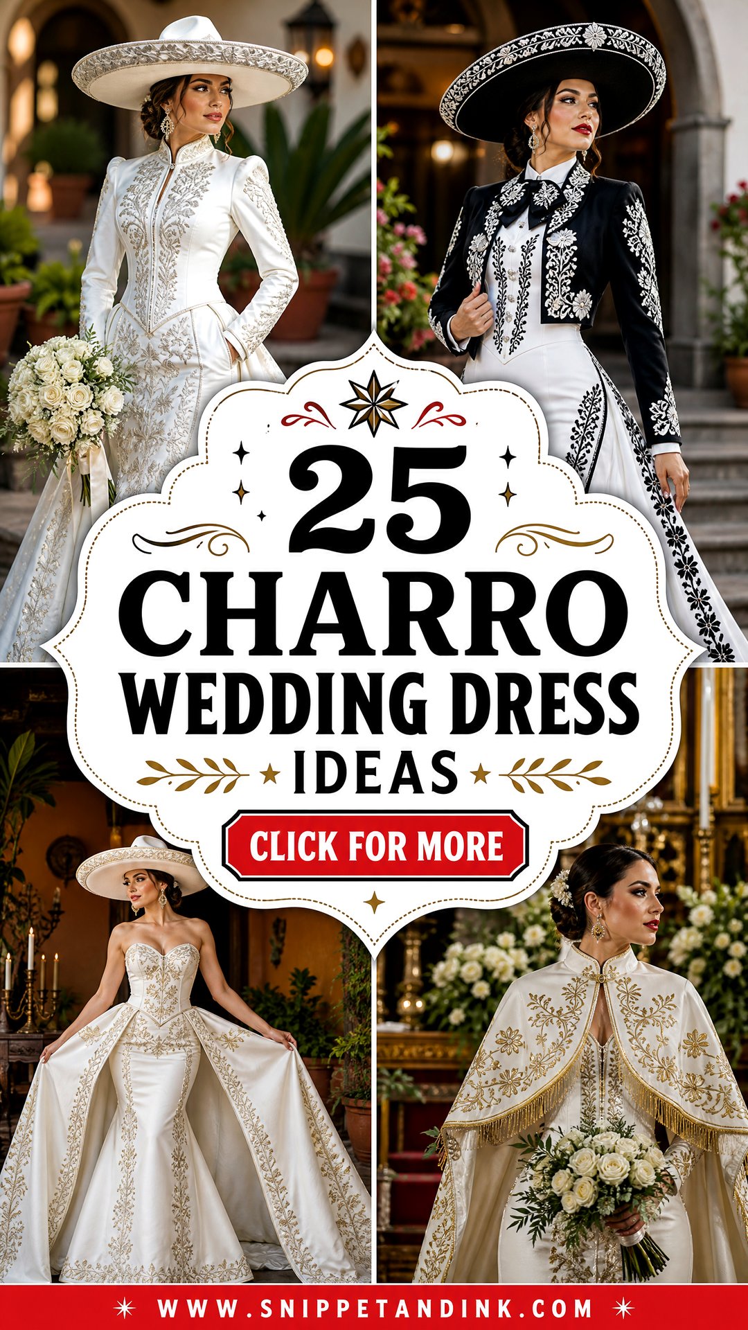 25 Charro Wedding Dress Ideas Bold Heritage Styles for Brides - 25 Charro Wedding Dress Ideas: Bold Heritage Styles for Brides
