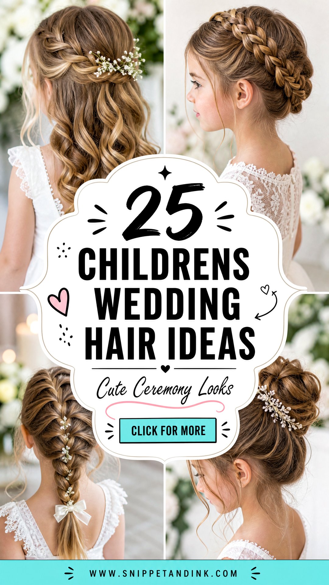 25 Childrens Wedding Hair Ideas for Cute Ceremony Looks - 25 Childrens Wedding Hair Ideas for Cute Ceremony Looks
