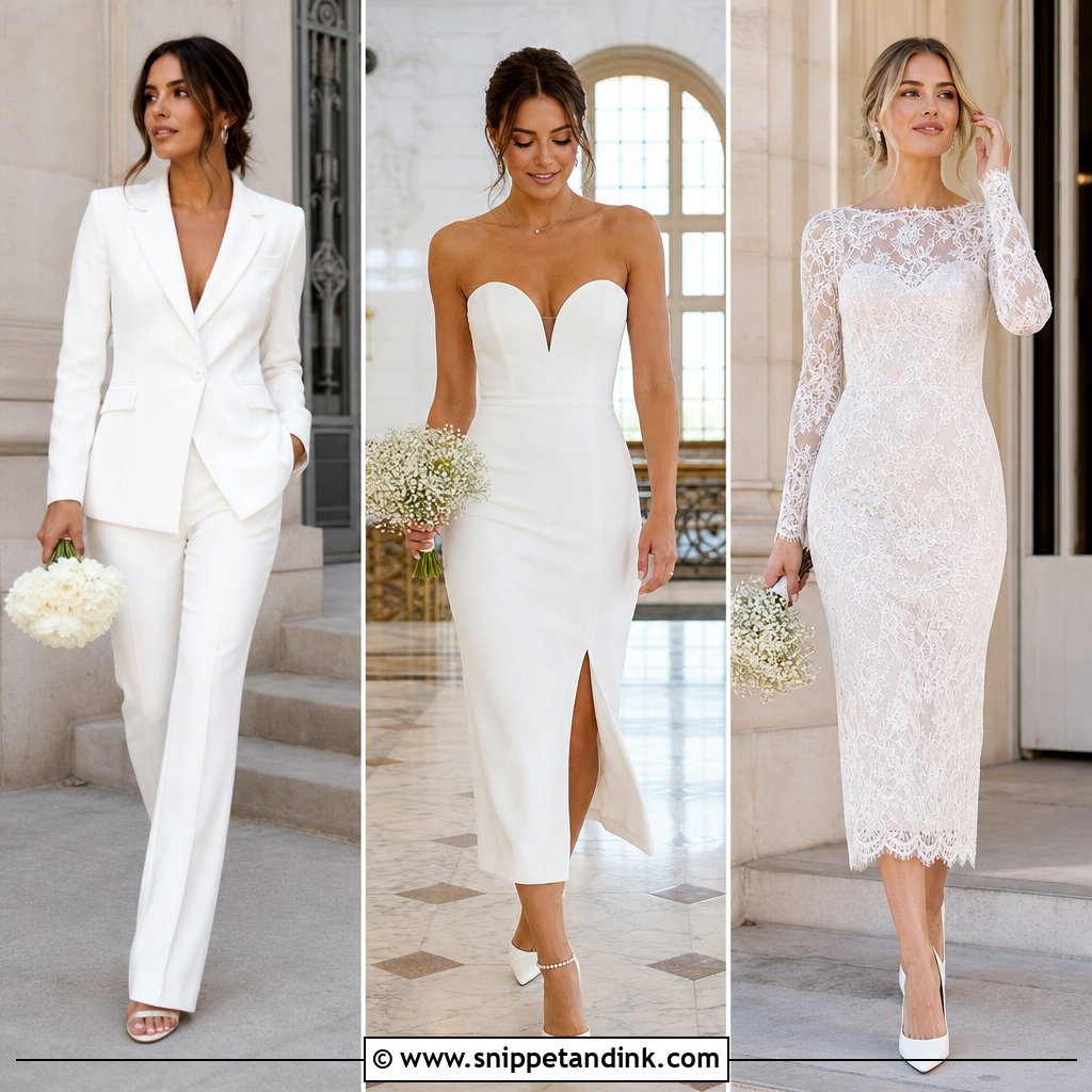 25 City Hall Wedding Dress Civil Ceremony Ideas: Chic Looks