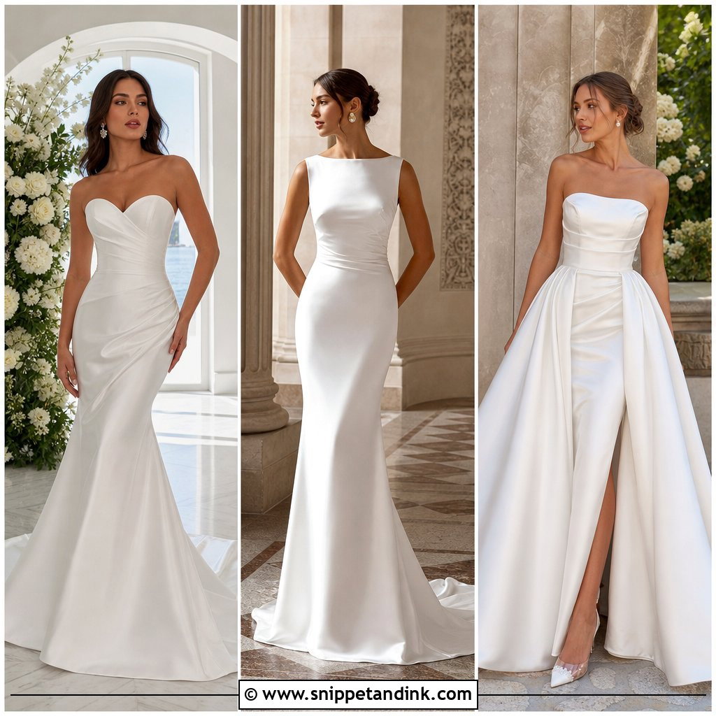 25 Classic Satin Wedding Dress Ideas: Luxe Timeless Bridal Looks
