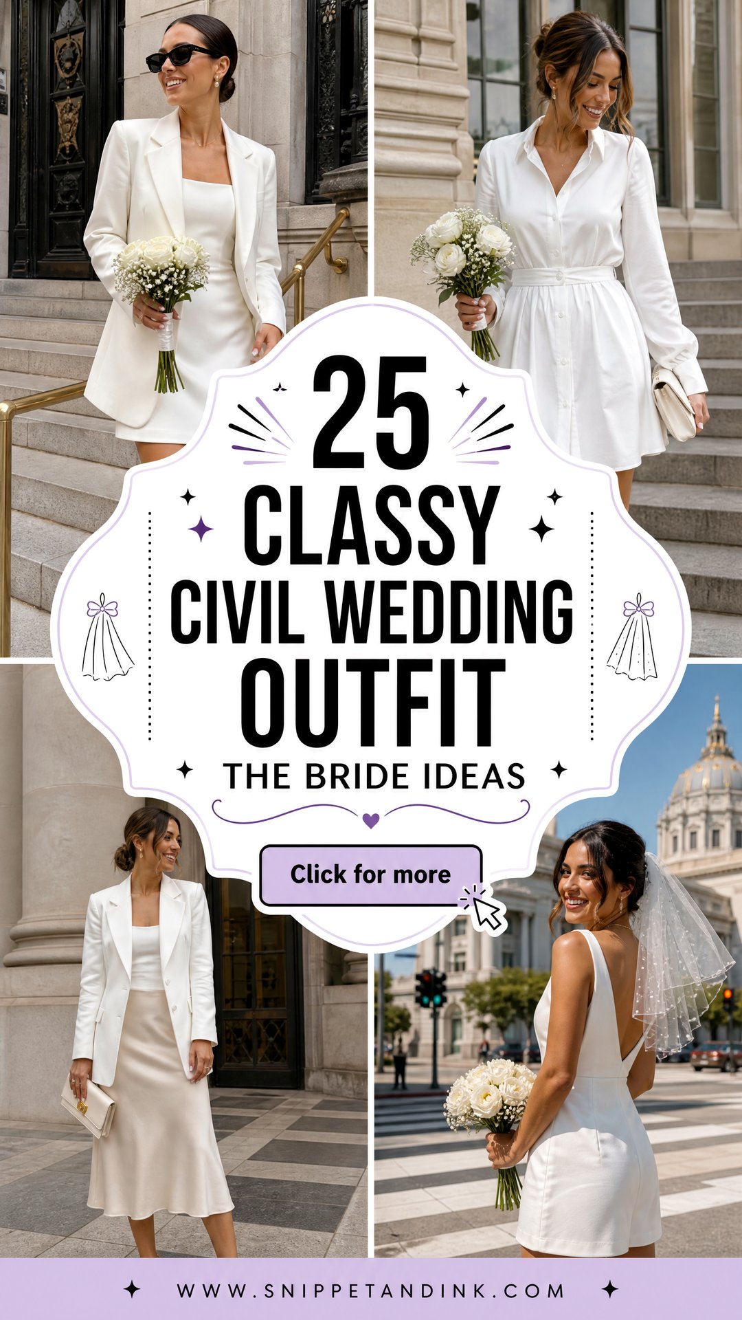25 Classy Civil Wedding Outfit the Bride Ideas Chic Looks - 25 Classy Civil Wedding Outfit the Bride Ideas: Chic Looks