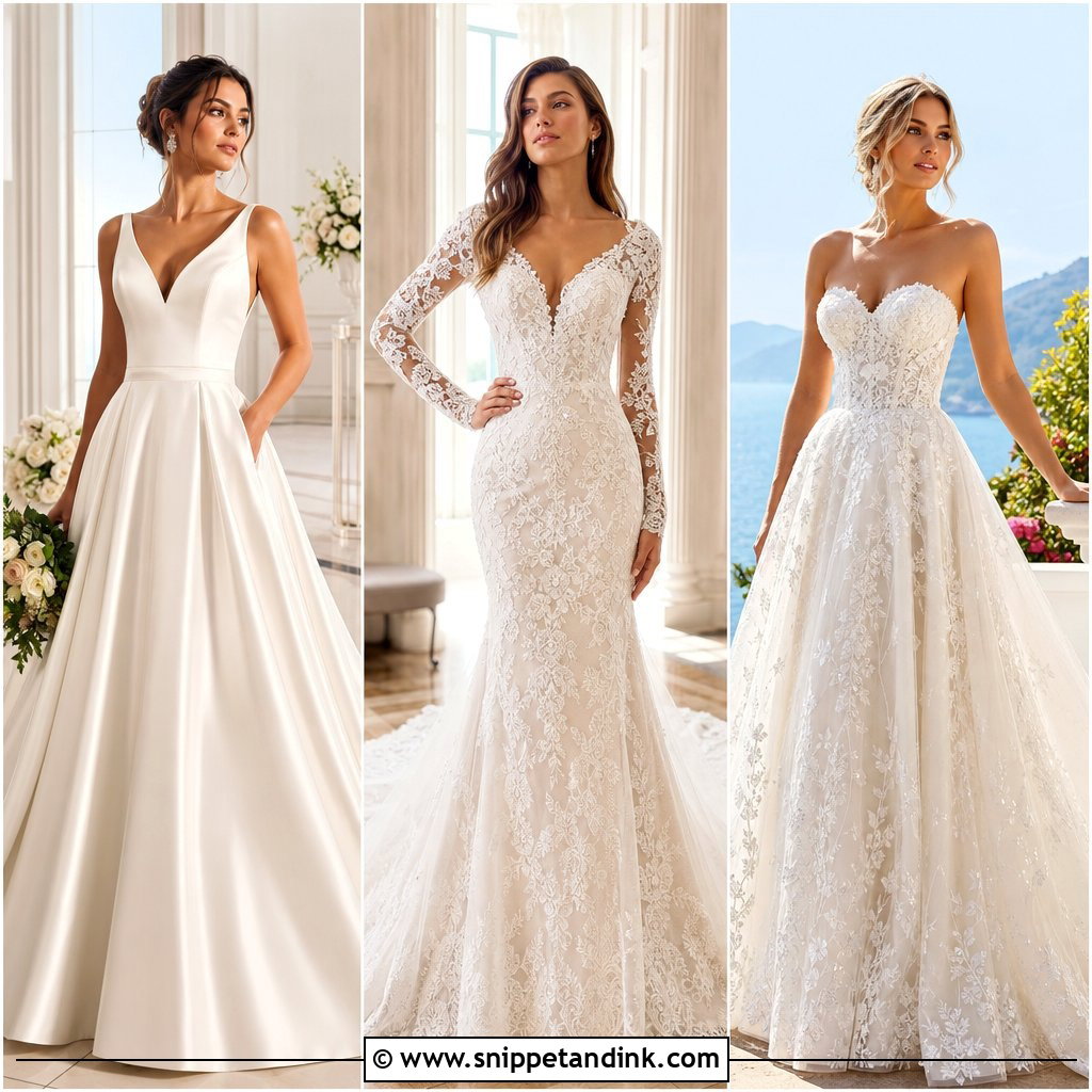 25 Classy Elegant Wedding Dresses for a Timeless Bridal Look