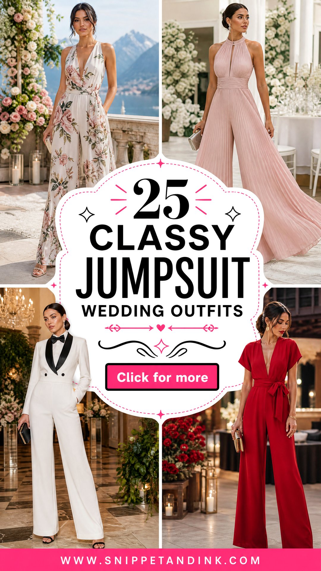 25 Classy Jumpsuit Wedding Outfits for Chic Modern Brides - 25 Classy Jumpsuit Wedding Outfits for Chic Modern Brides