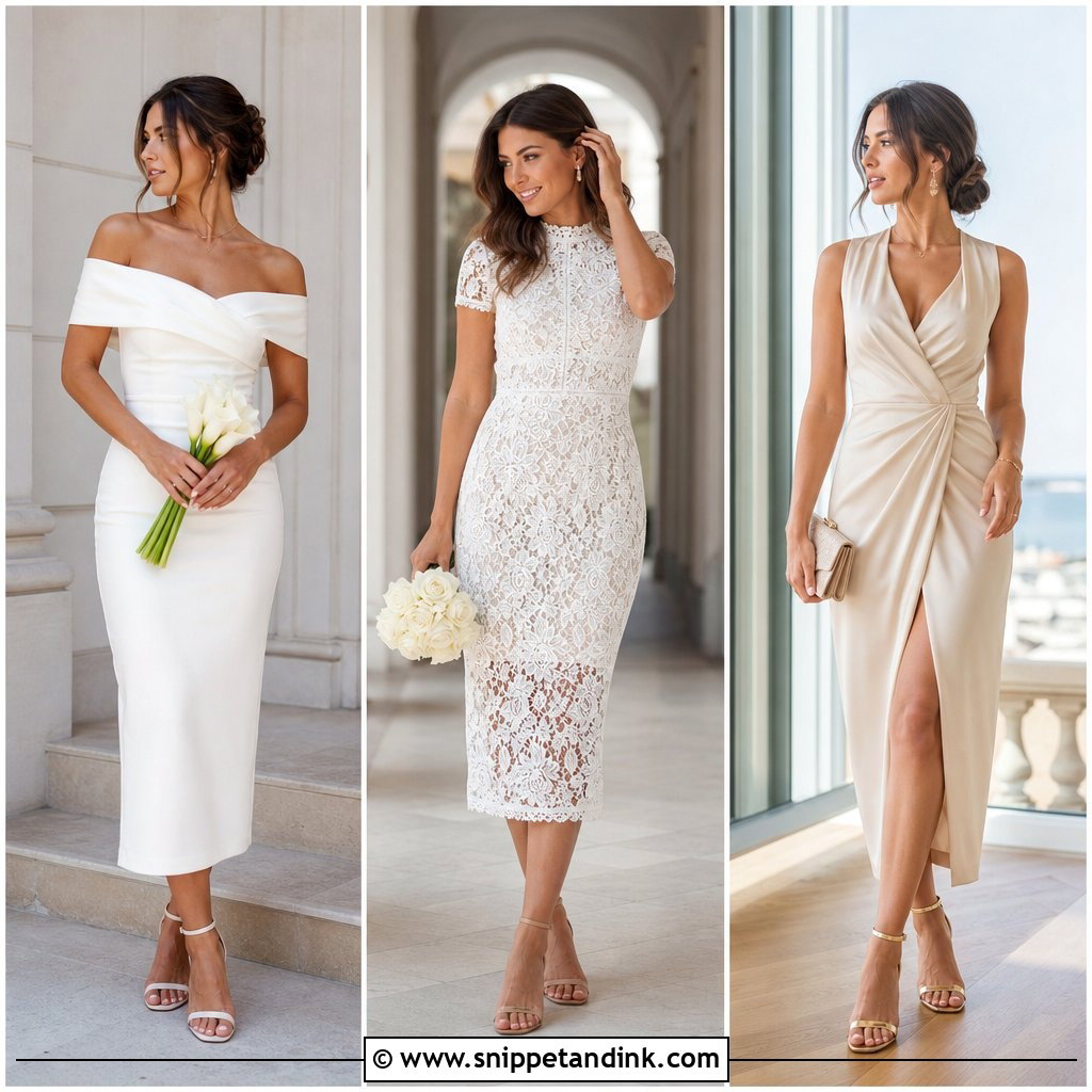25 Classy Simple Civil Wedding Dress Ideas for Chic Brides