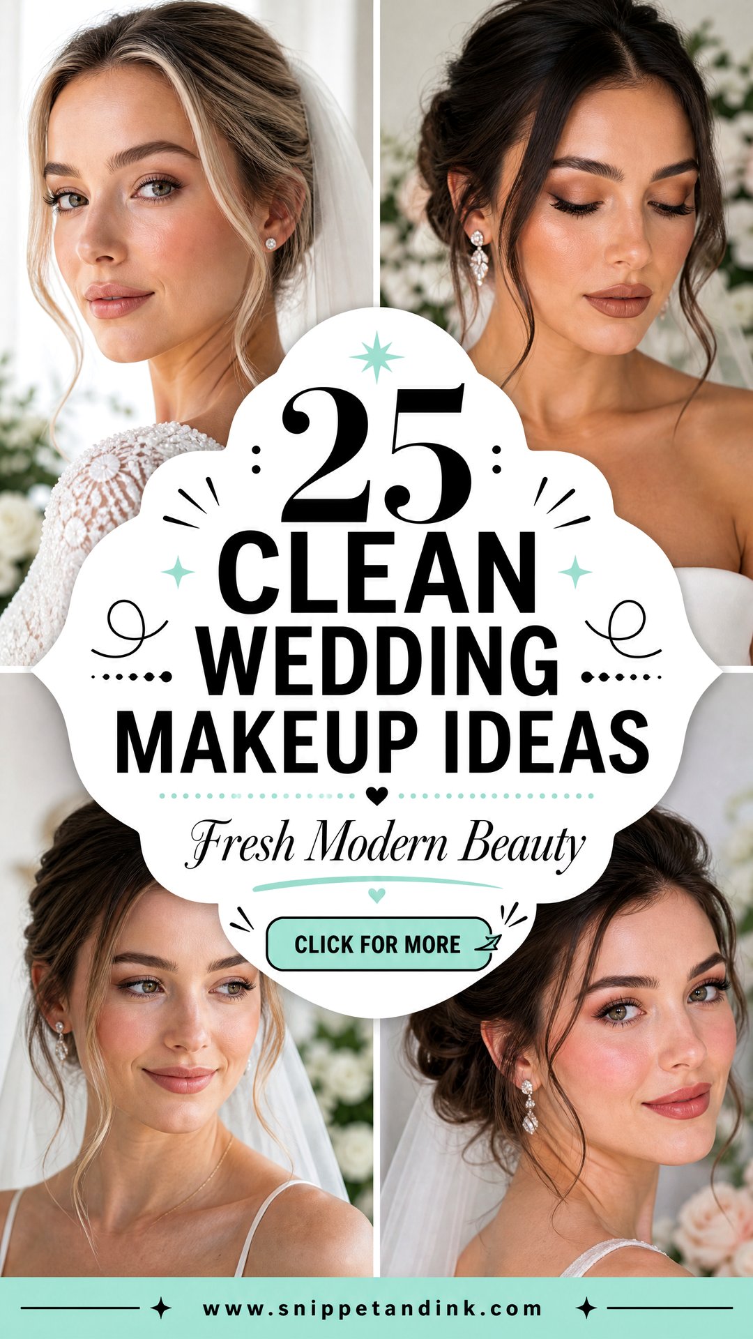 25 Clean Wedding Makeup Ideas for Fresh Modern Bridal Beauty - 25 Clean Wedding Makeup Ideas for Fresh, Modern Bridal Beauty