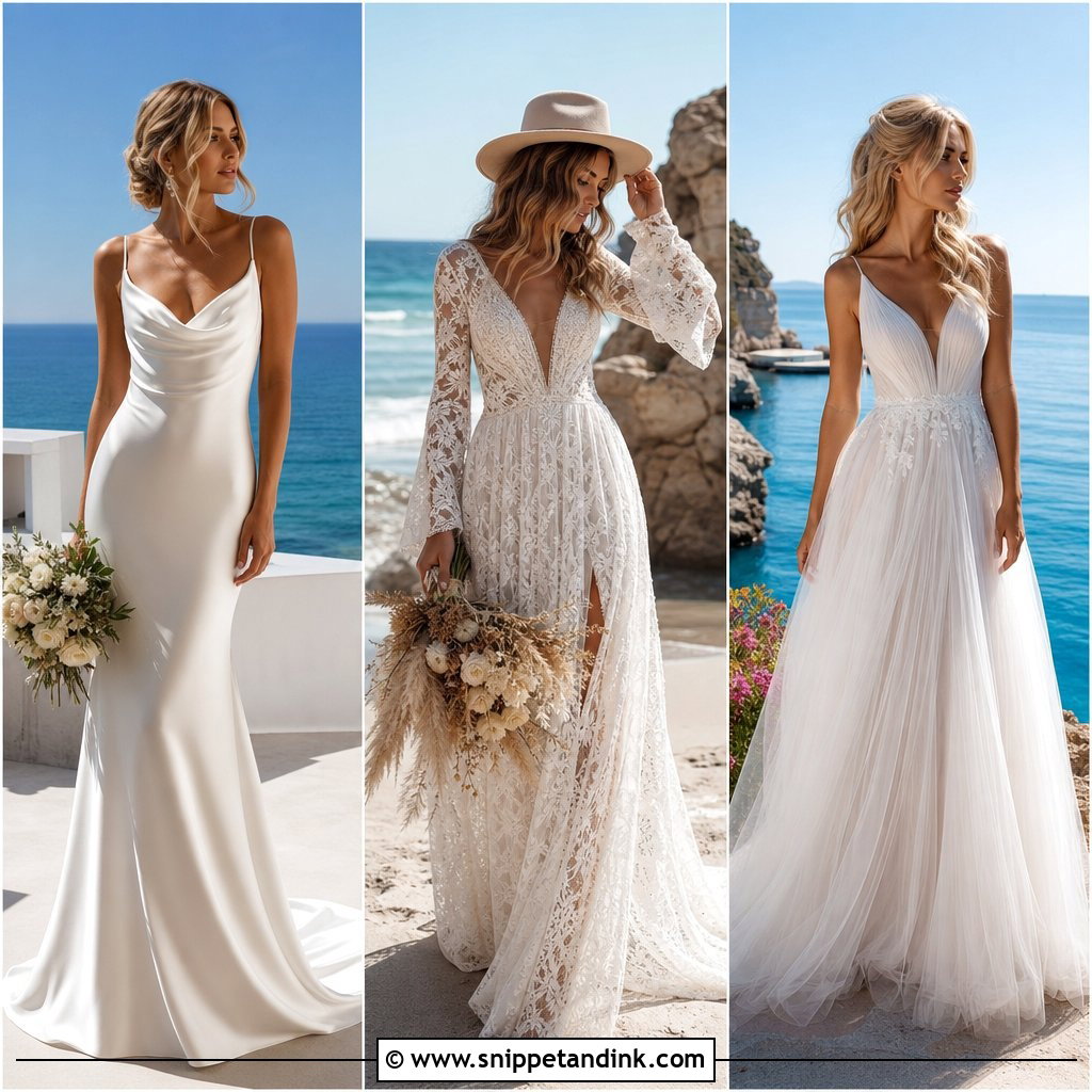 25 Coastal Wedding Dress Ideas