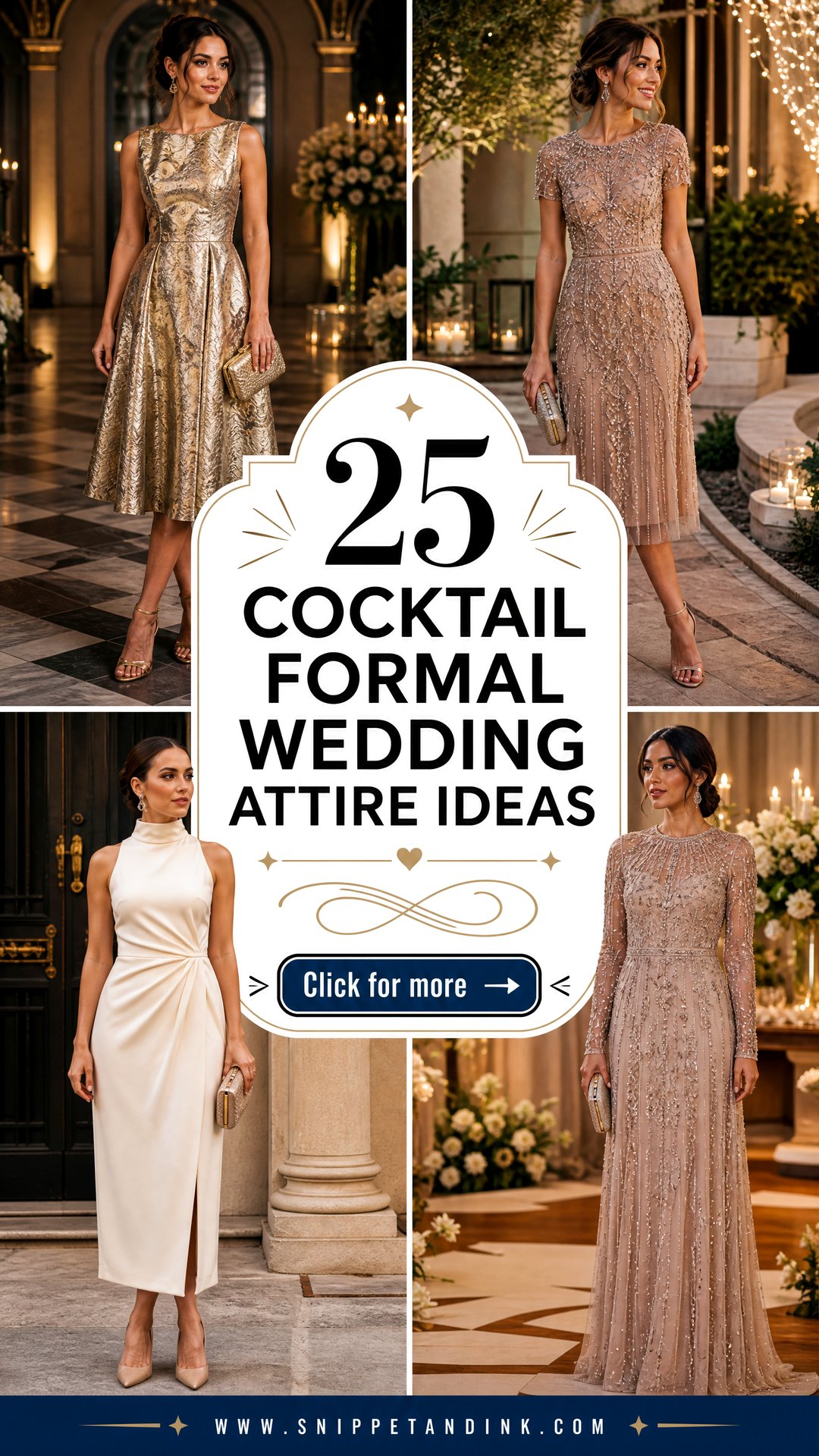25 Cocktail Formal Wedding Attire Ideas for Stylish Guests - 25 Cocktail Formal Wedding Attire Ideas for Stylish Guests