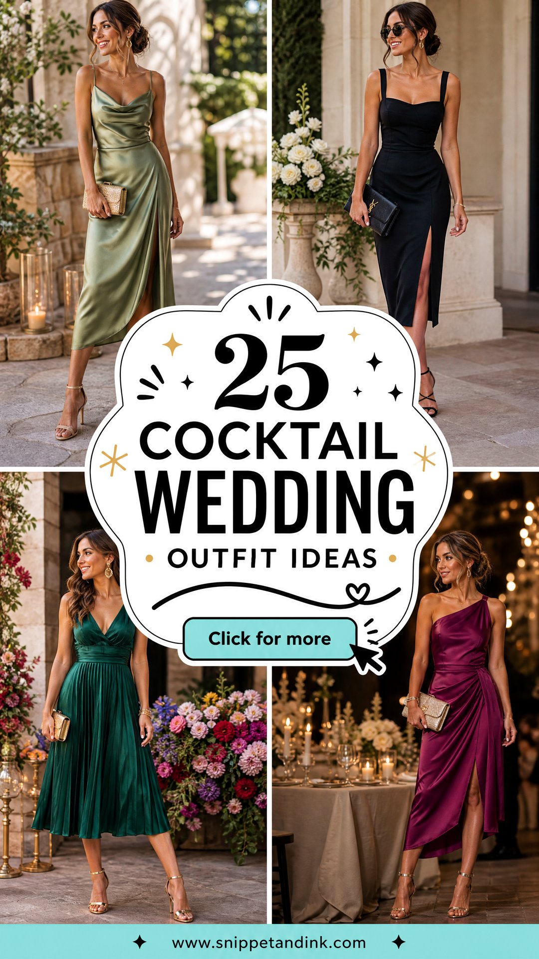 25 Cocktail Wedding Outfit Ideas for Chic Wedding Guests - 25 Cocktail Wedding Outfit Ideas for Chic Wedding Guests