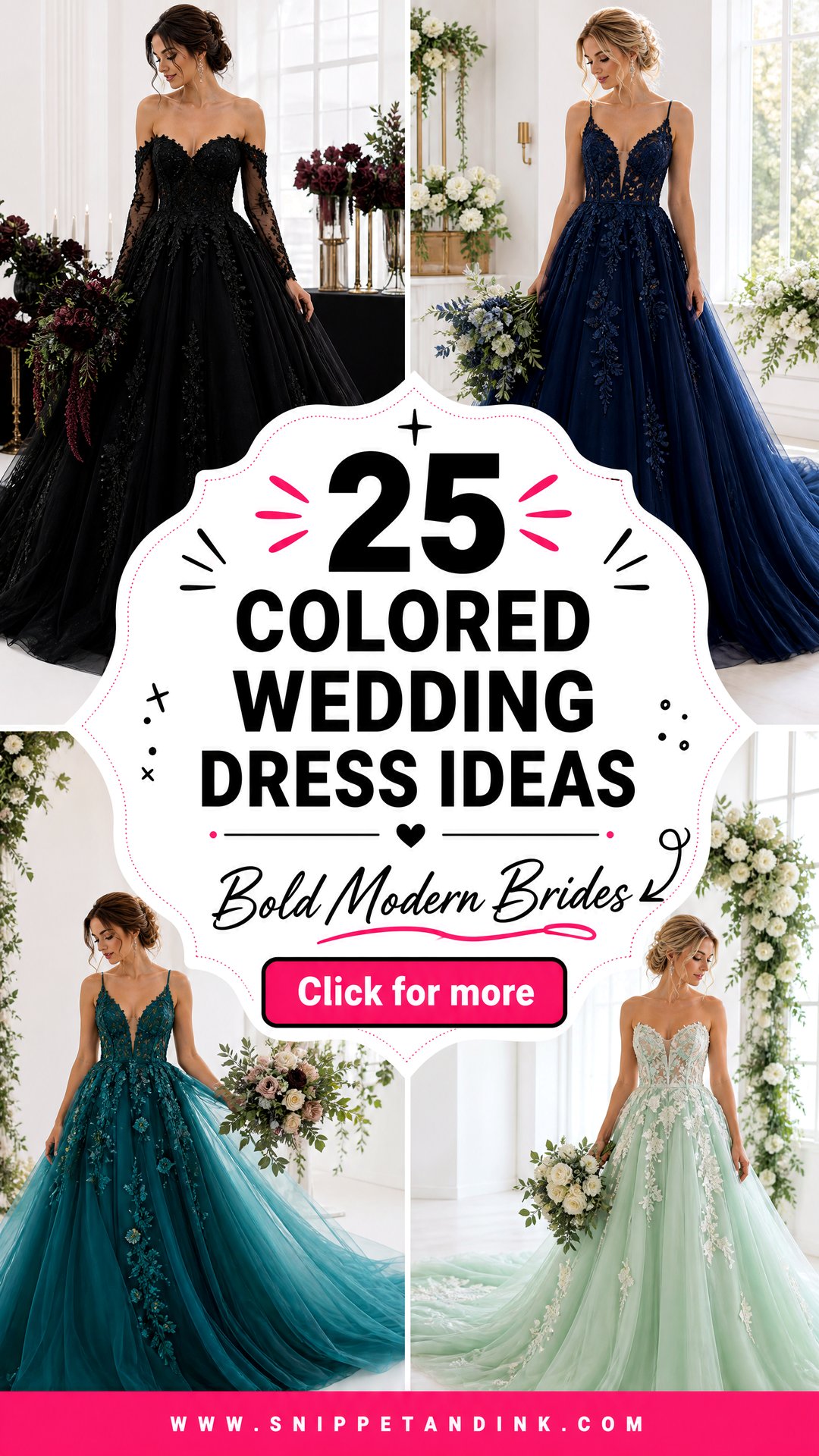 25 Colored Wedding Dress Ideas for Bold Modern Brides - 25 Colored Wedding Dress Ideas for Bold Modern Brides