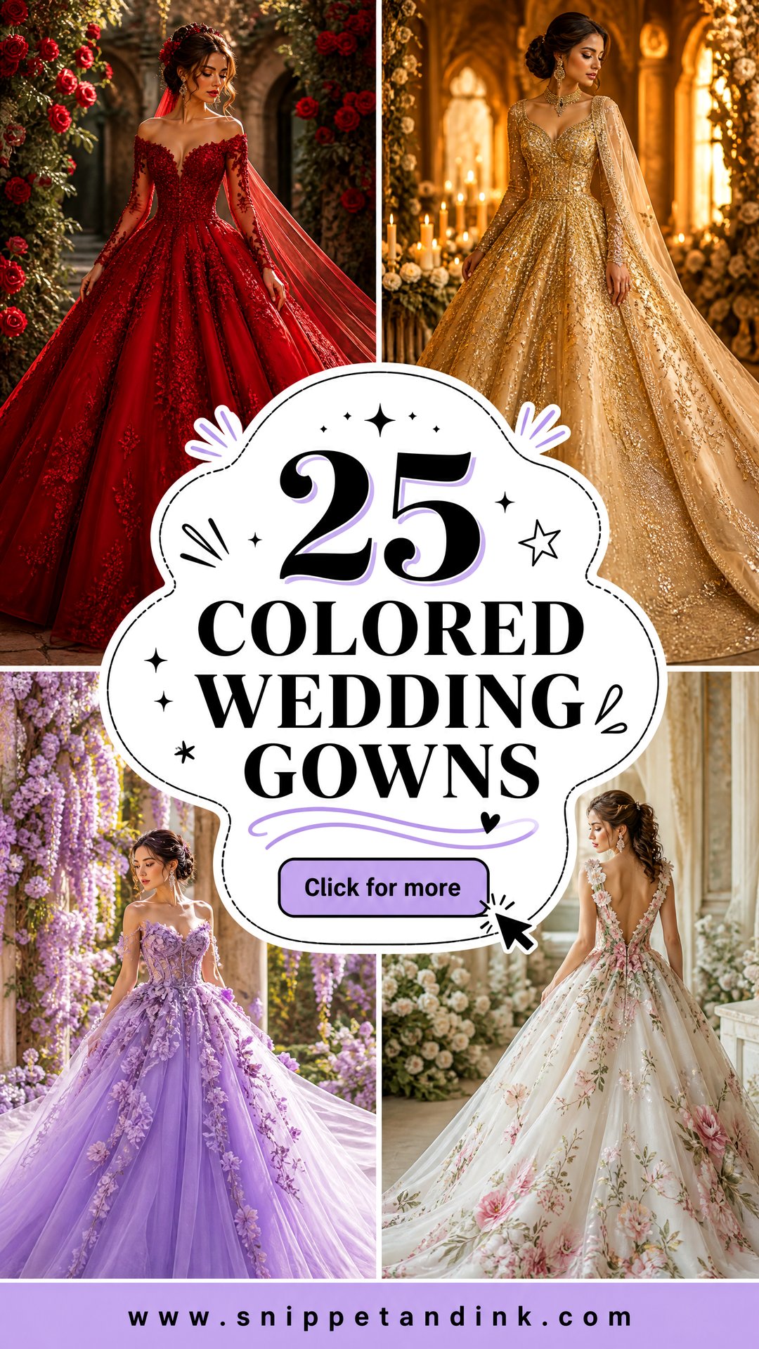 25 Colored Wedding Gowns for a Bold Modern Bridal Look - 25 Colored Wedding Gowns for a Bold Modern Bridal Look