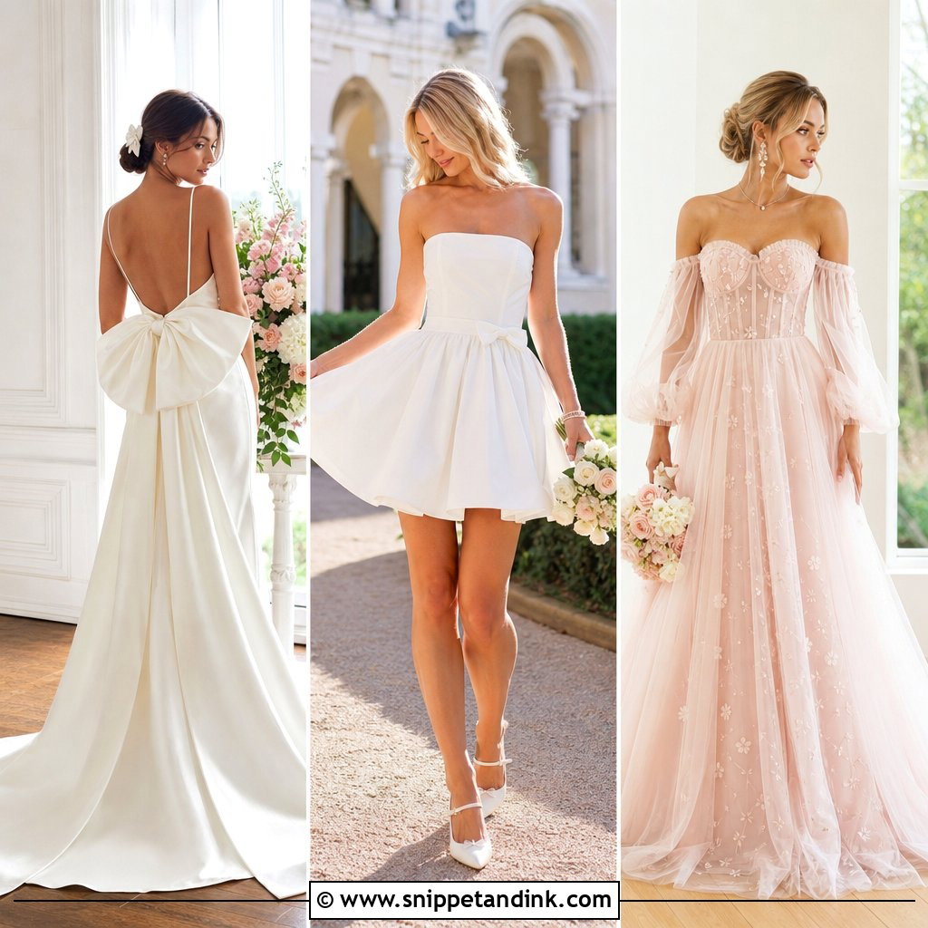 25 Coquette Wedding Dress Ideas for Romantic Modern Brides