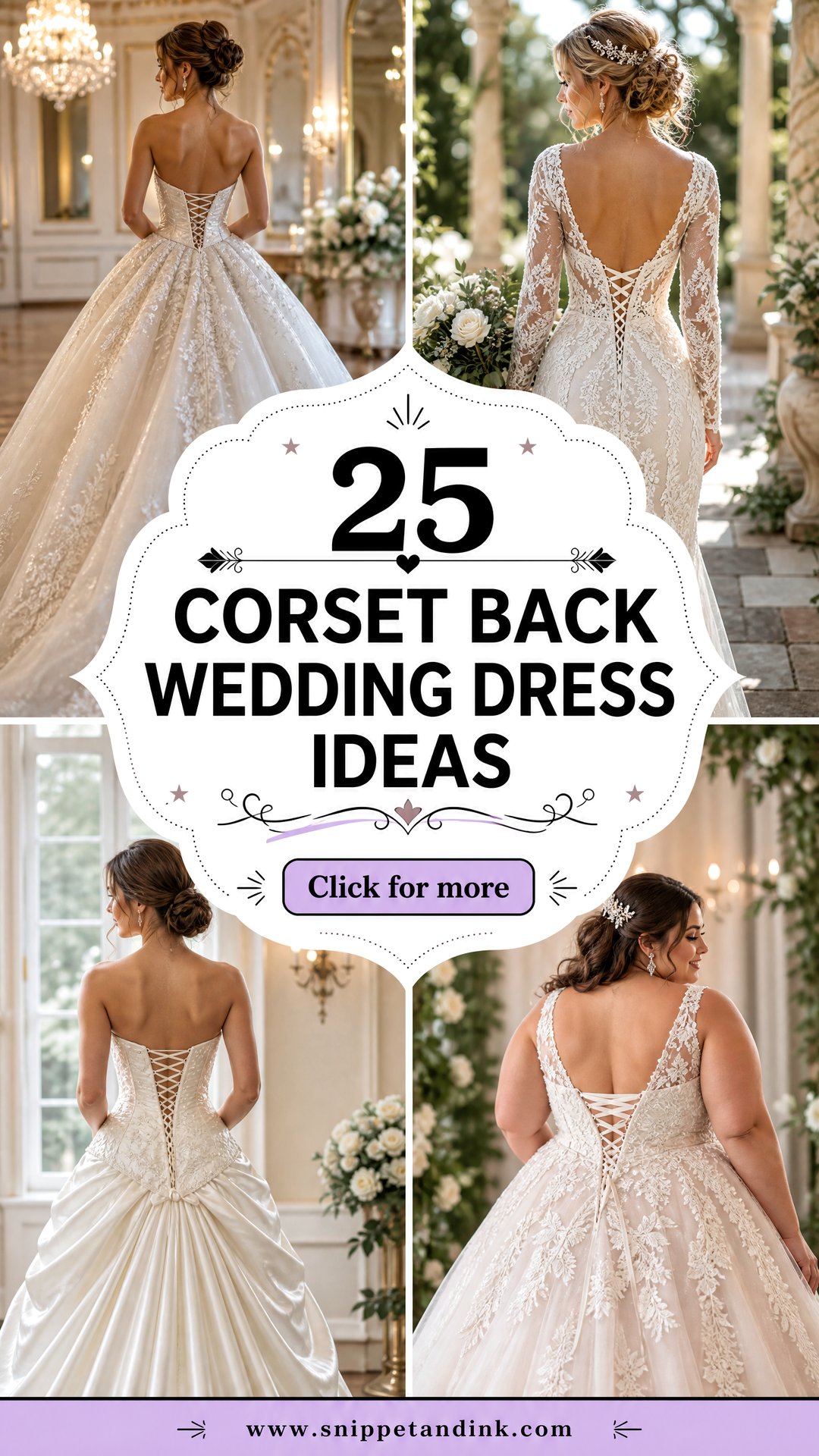 25 Corset Back Wedding Dress Ideas for a Stunning Bridal Fit - 25 Corset Back Wedding Dress Ideas for a Stunning Bridal Fit